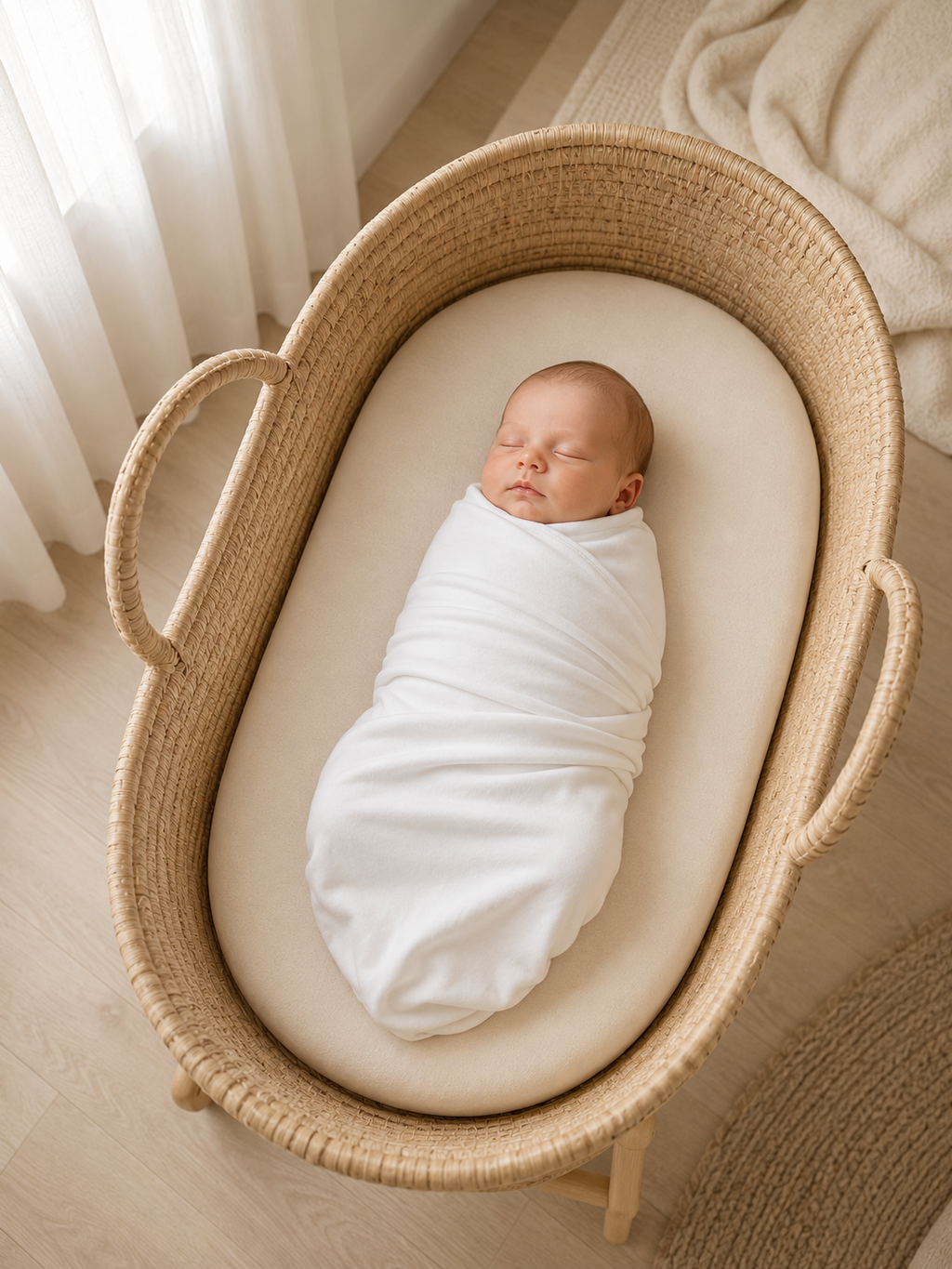 PrimaCotton - Organic Swaddle Baby Blanket