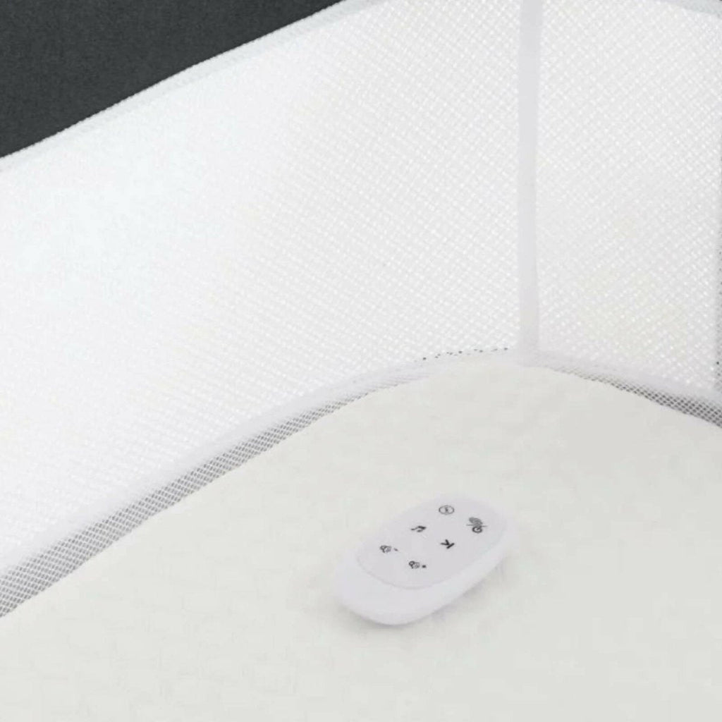 Oyster Wiggle Crib Co-Sleeper - Carbonite - Baby&More