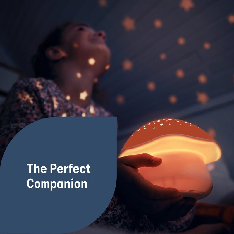 Pabobo by Angelcare Mushroom Musical Stars Projector - Pink - Baby&More