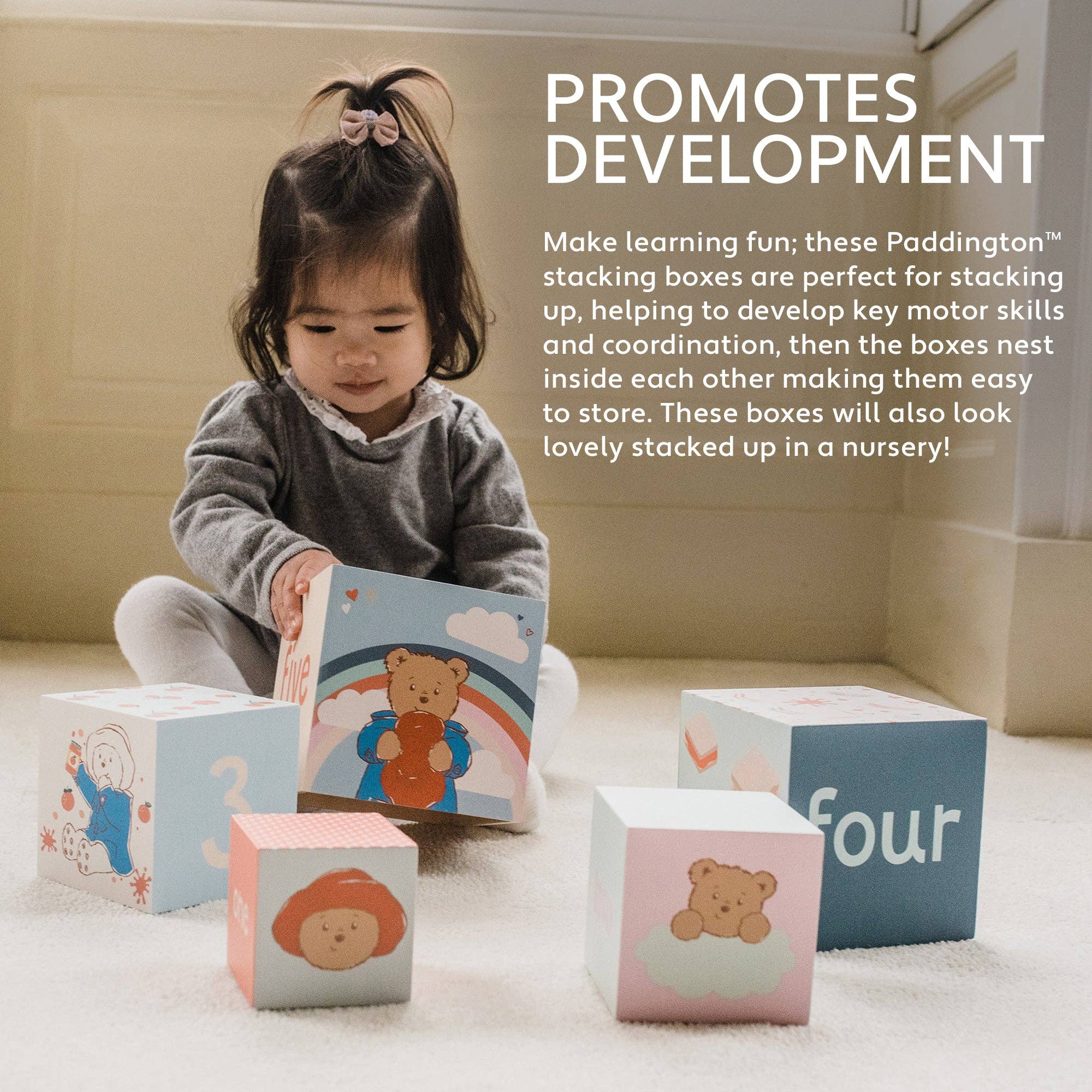 Paddington™ Wooden Stacking Cubes - Baby&More
