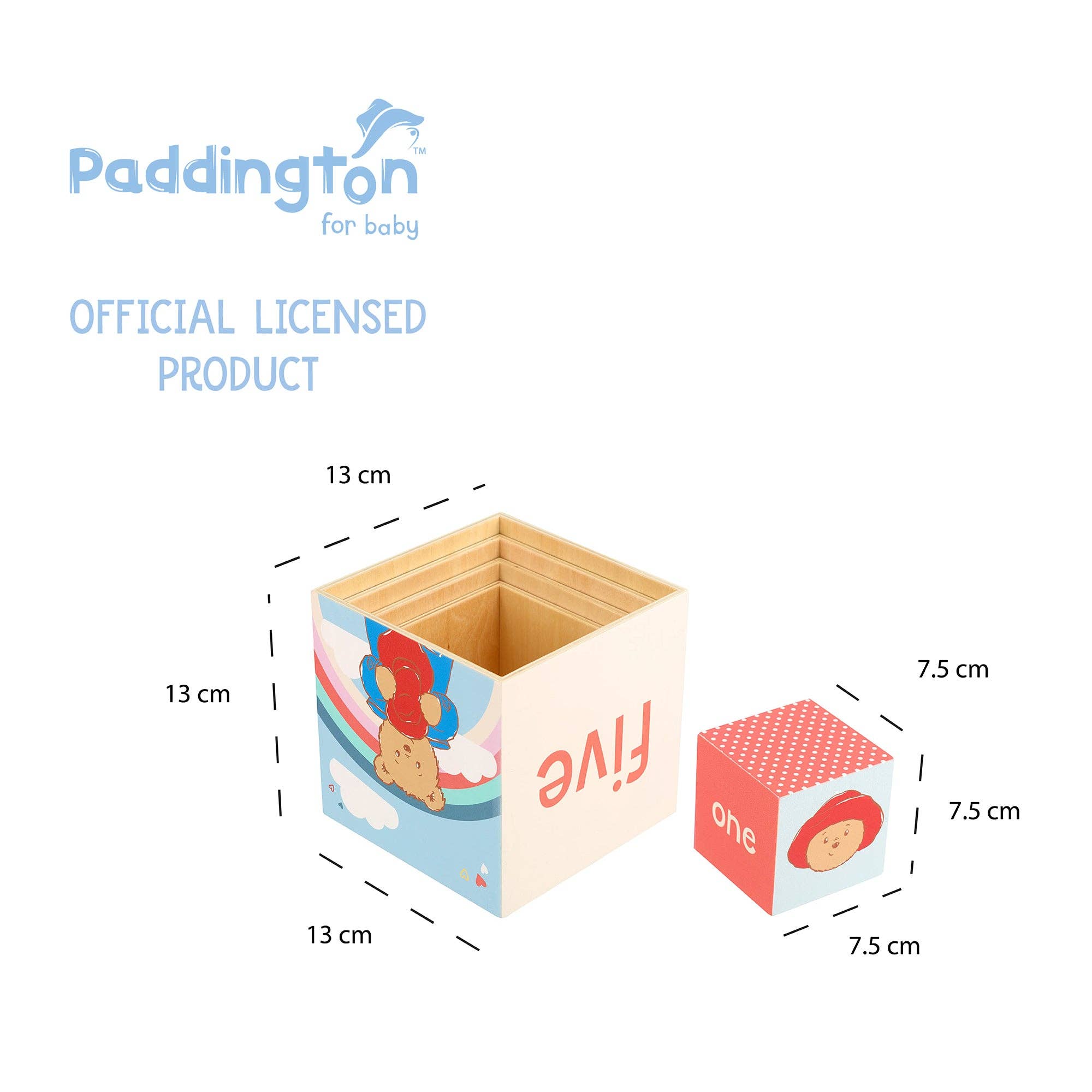Paddington™ Wooden Stacking Cubes - Baby&More