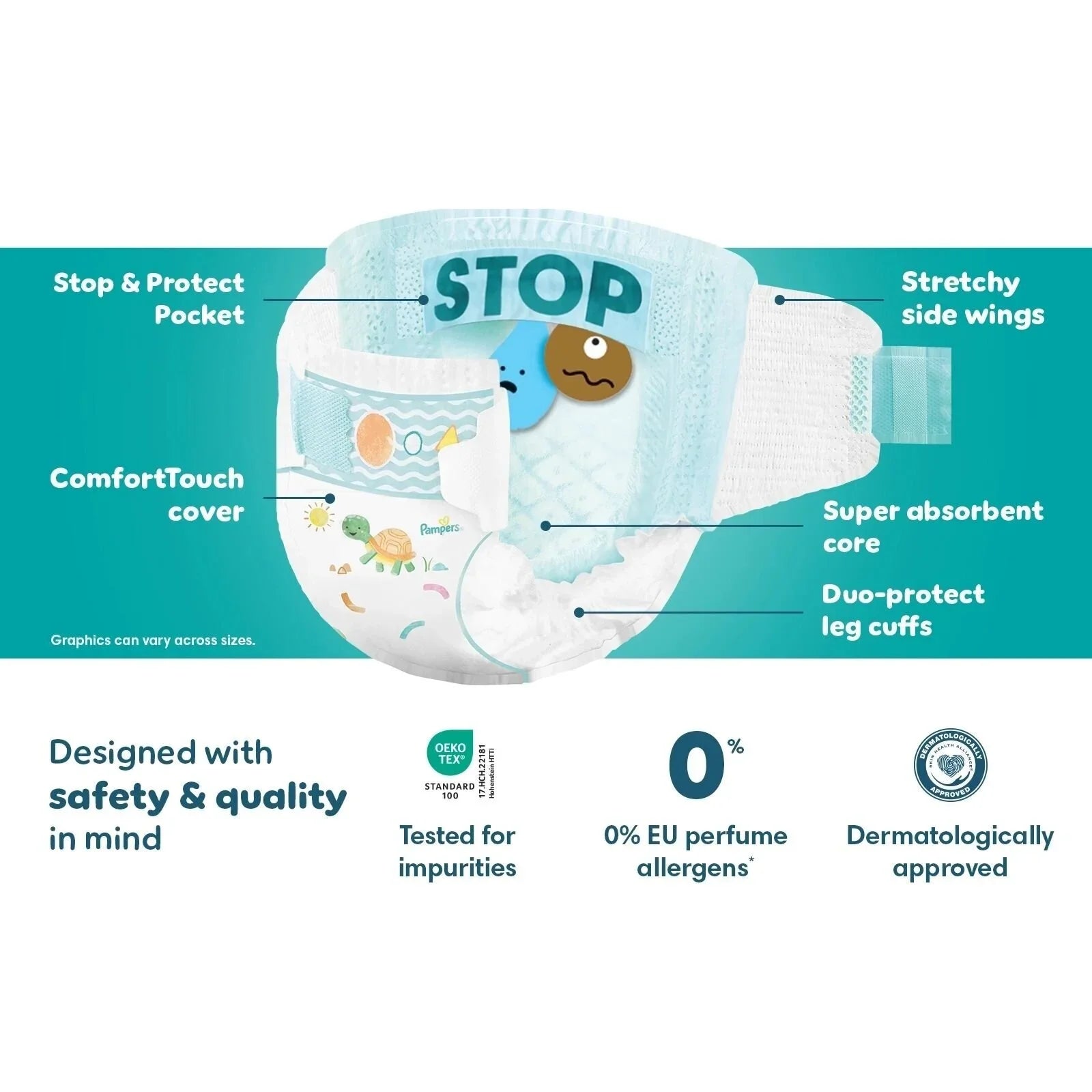 Pampers Baby Dry Size 3 Jumbo Pack - 98 nappies - Baby&More
