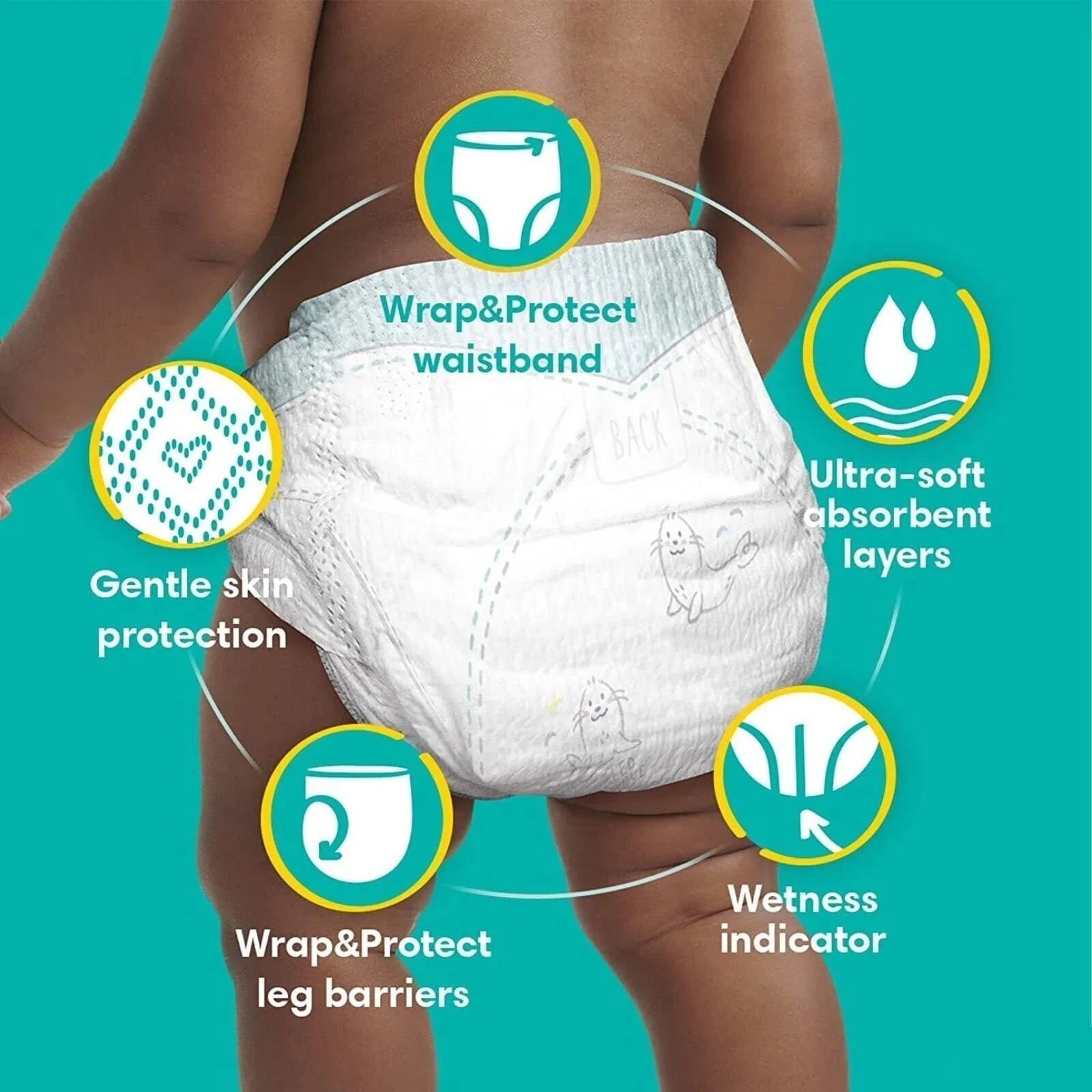 Pampers Baby Dry Size 4+ Jumbo Pack - 76 nappies - Baby&More
