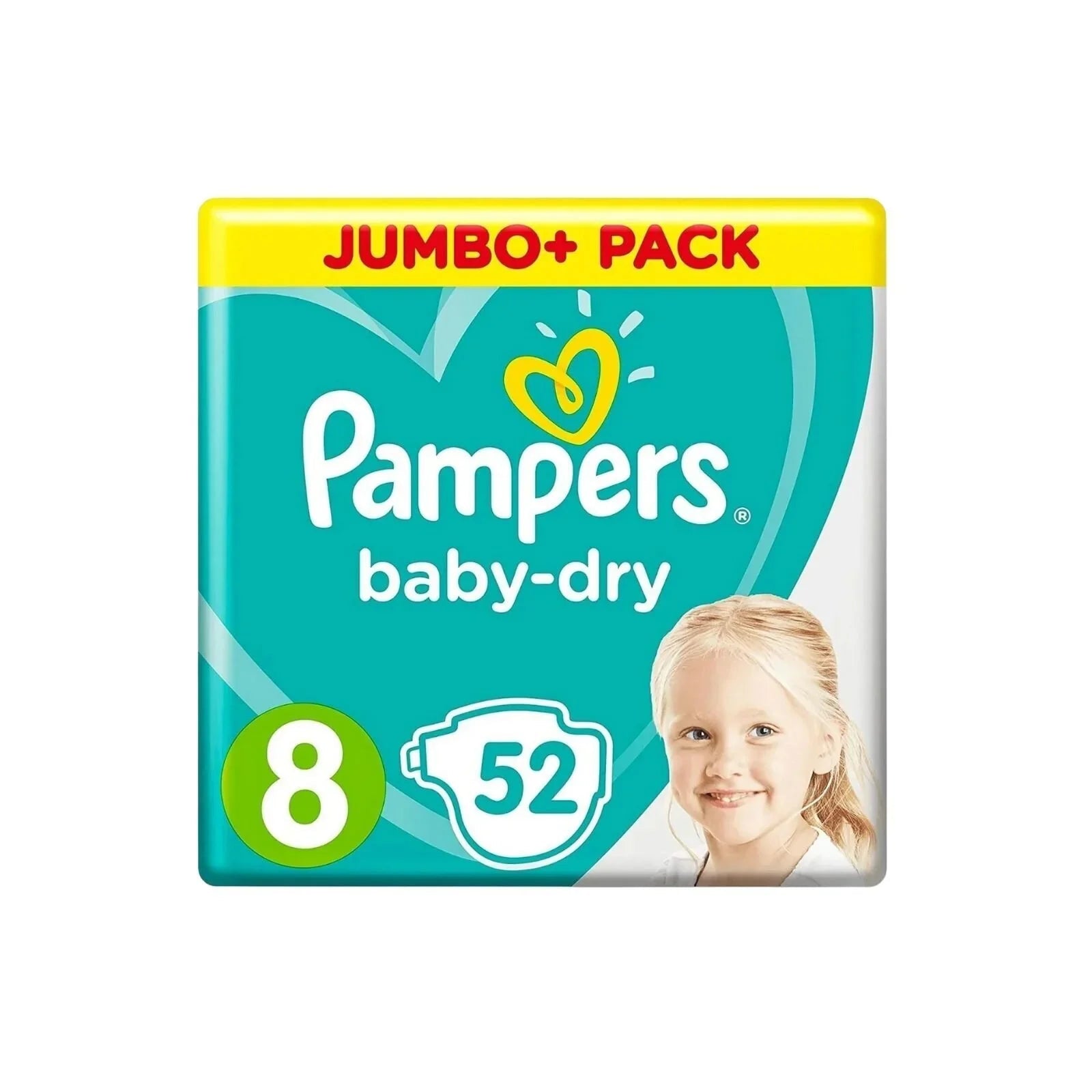 Pampers Baby Dry Size 8 Jumbo Pack - 52 nappies - Baby&More