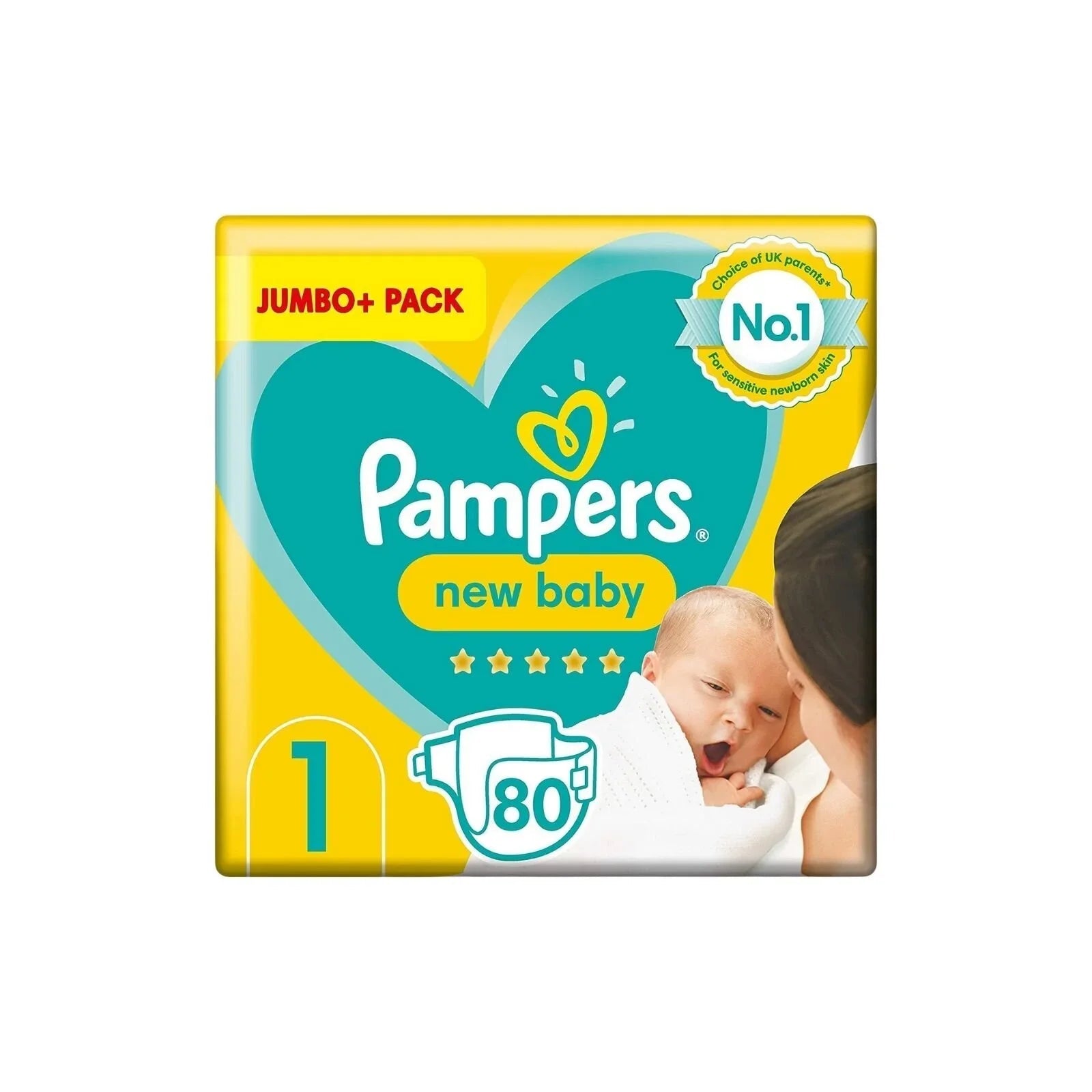 Pampers New Baby Size 1 Jumbo Pack - 80 nappies - Baby&More