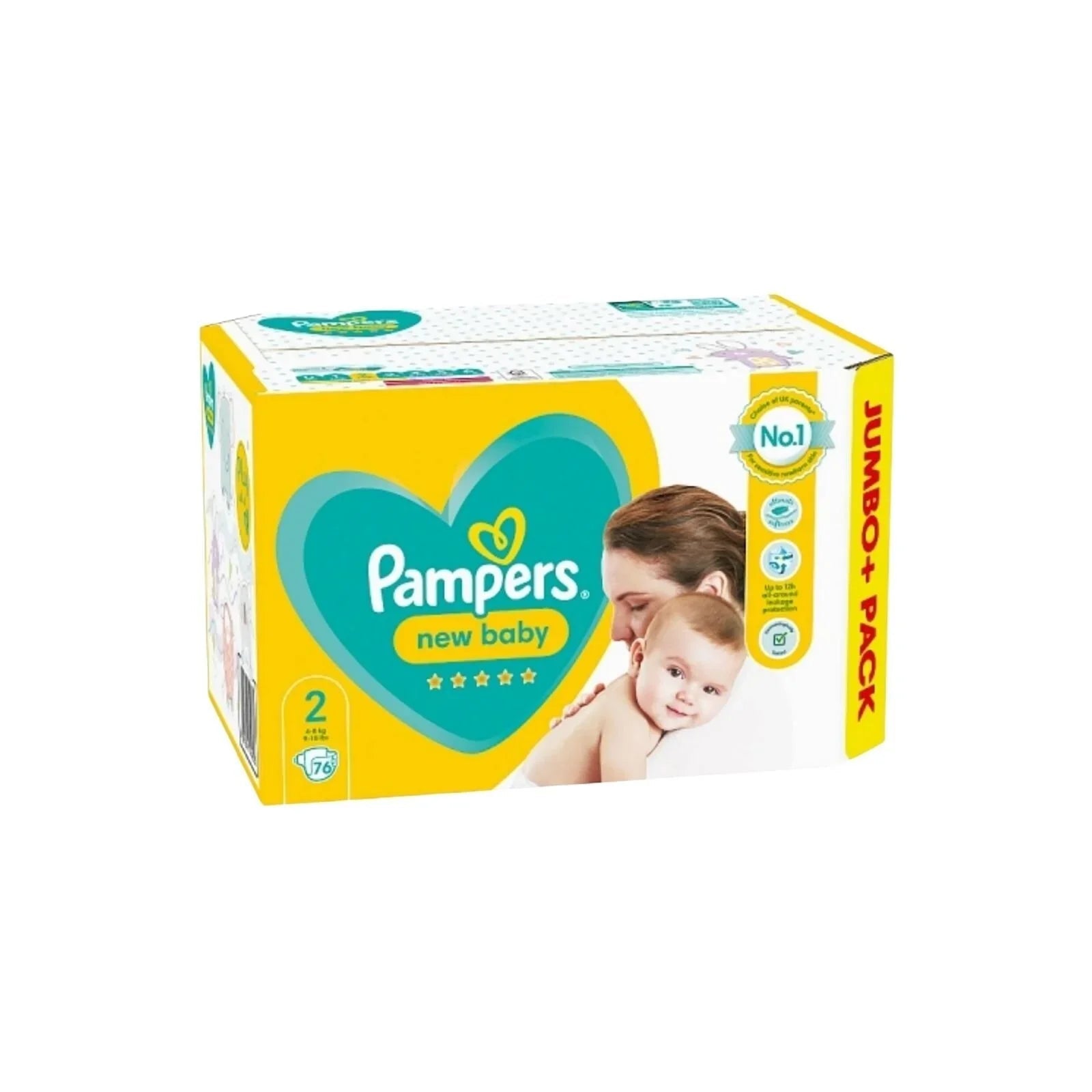 Pampers New Baby Size 2 Jumbo Pack - 76 nappies - Baby&More