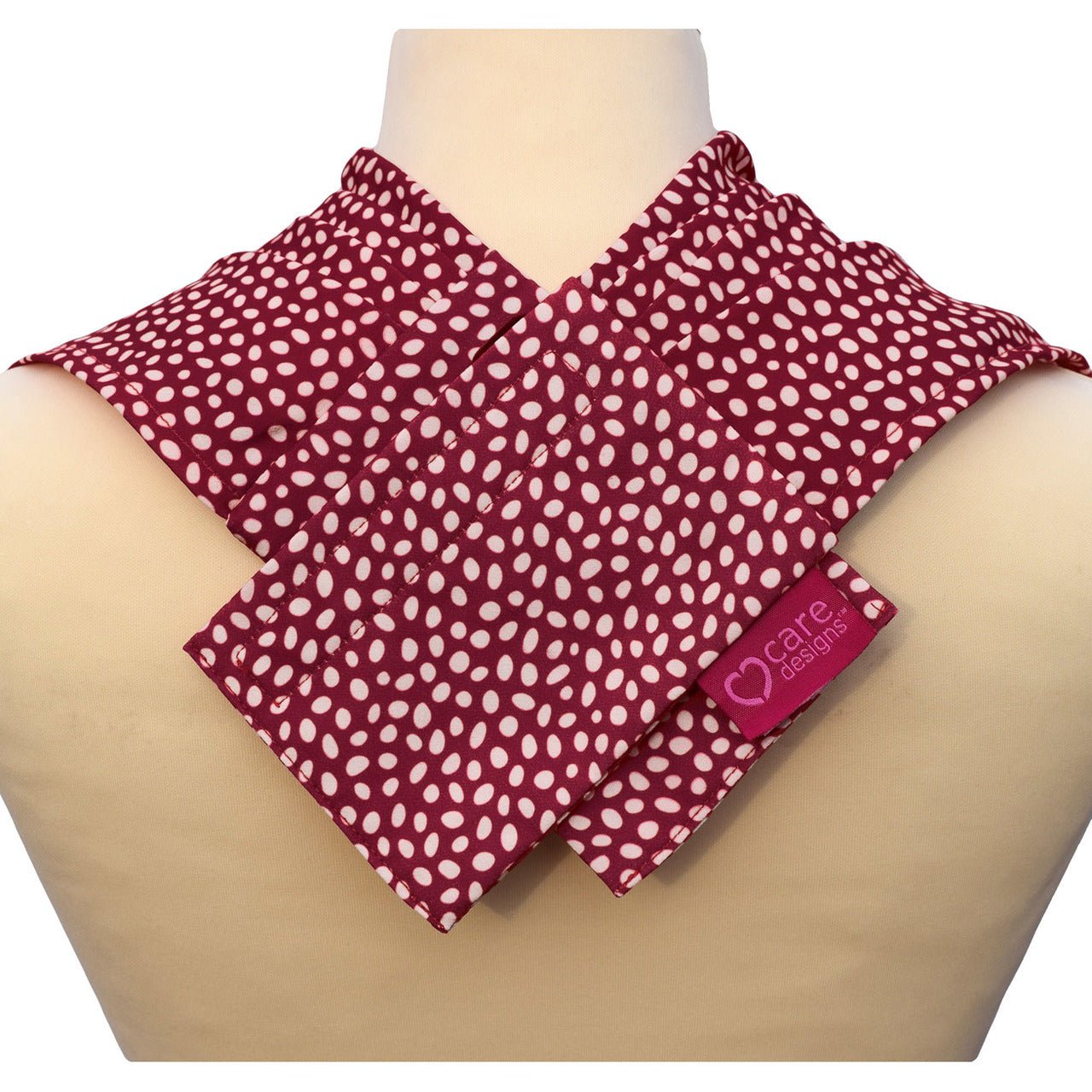 Pashmina Scarf Style Clothing Protector - Burgundy Dot - Baby&More