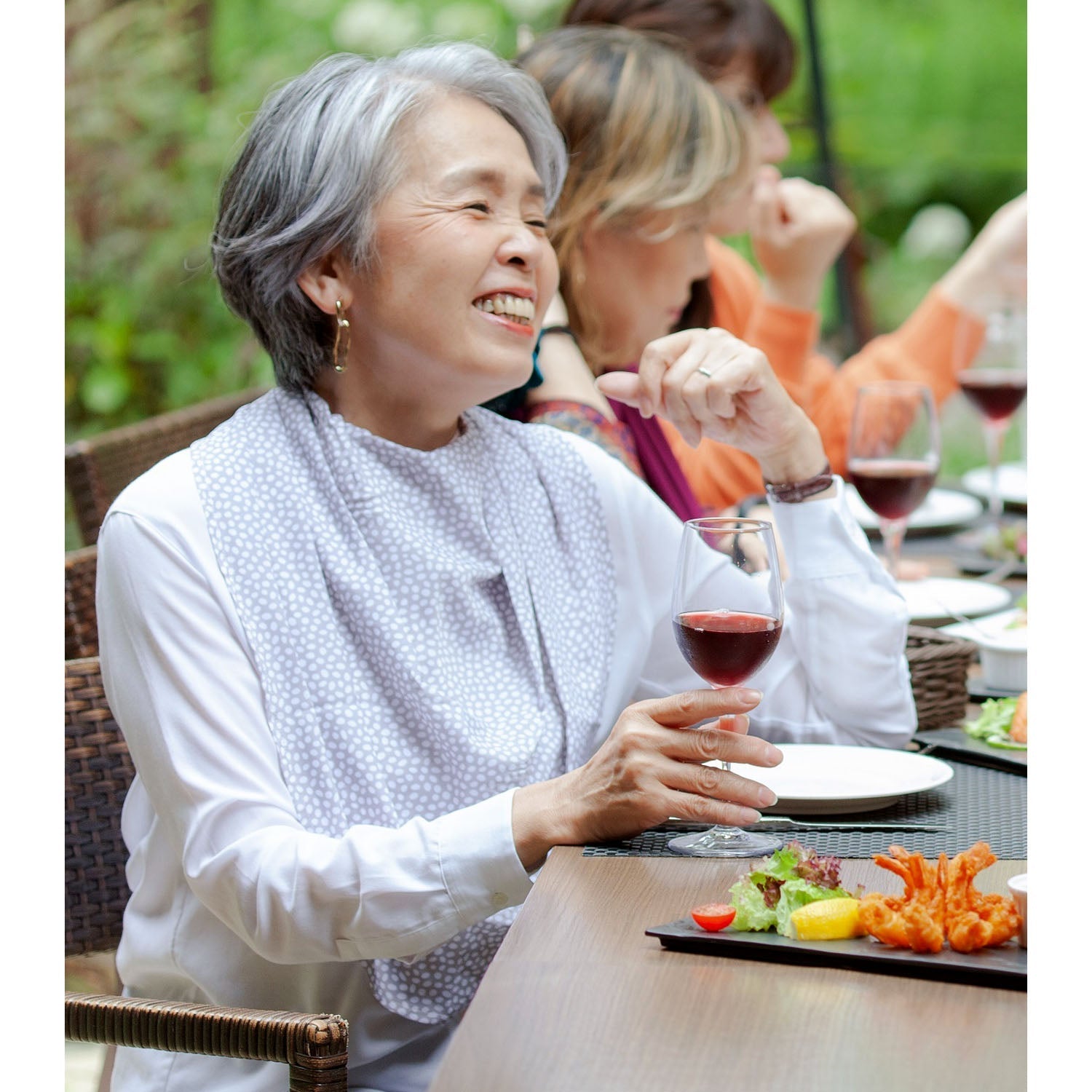 Pashmina Scarf Style Clothing Protector - Grey Dot - Baby&More