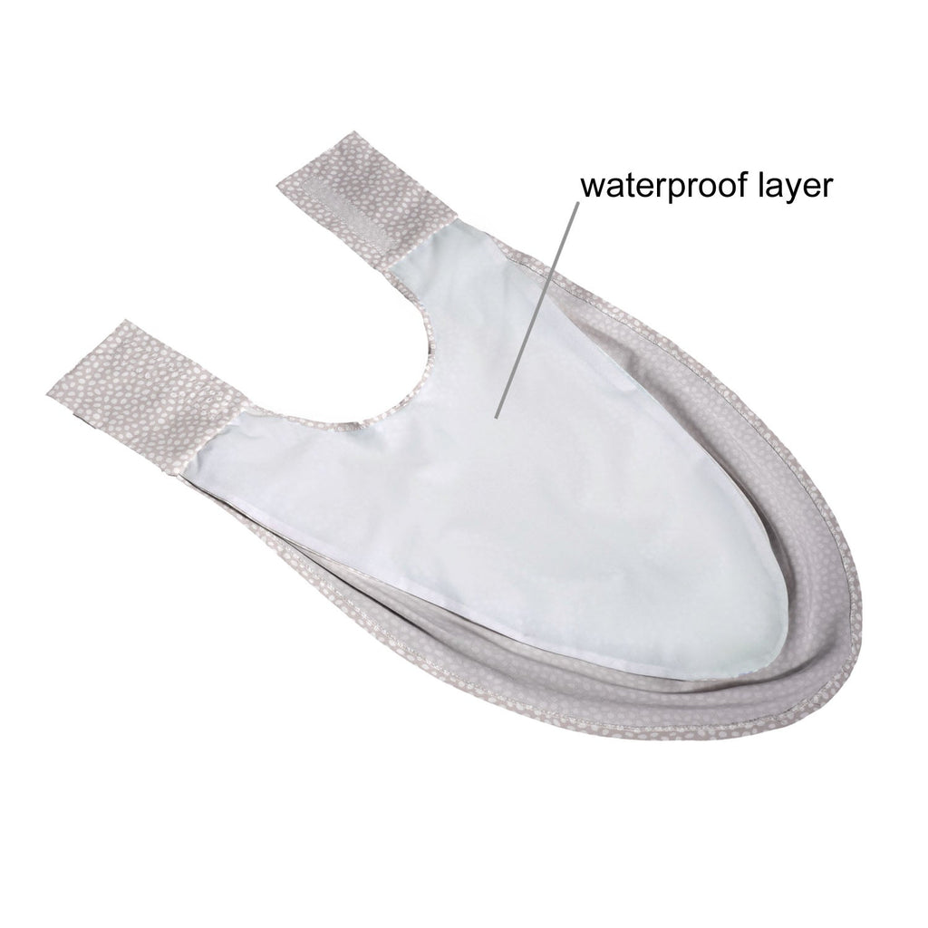 Pashmina Scarf Style Clothing Protector - Grey Dot - Baby&More