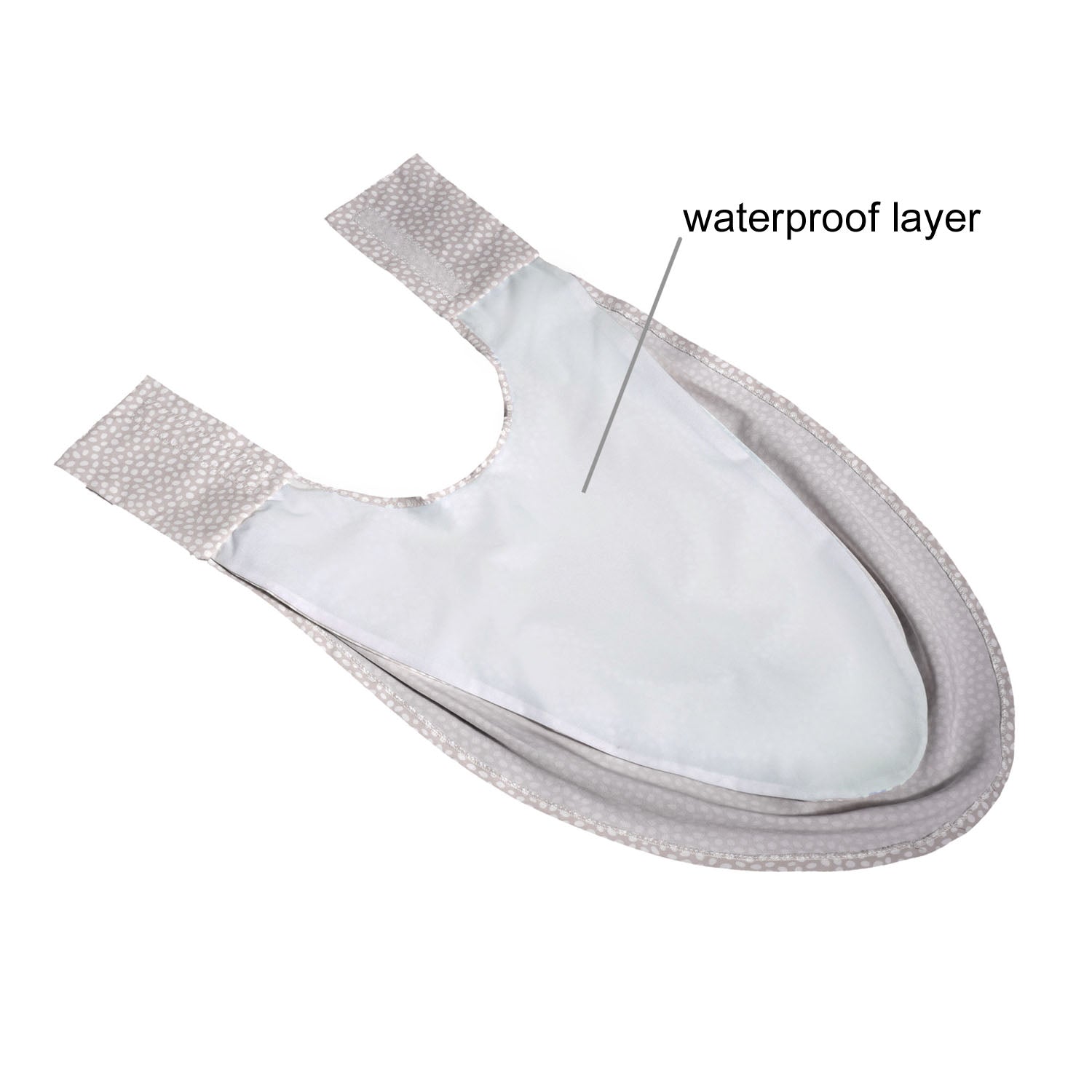 Pashmina Scarf Style Clothing Protector - Grey Dot - Baby&More