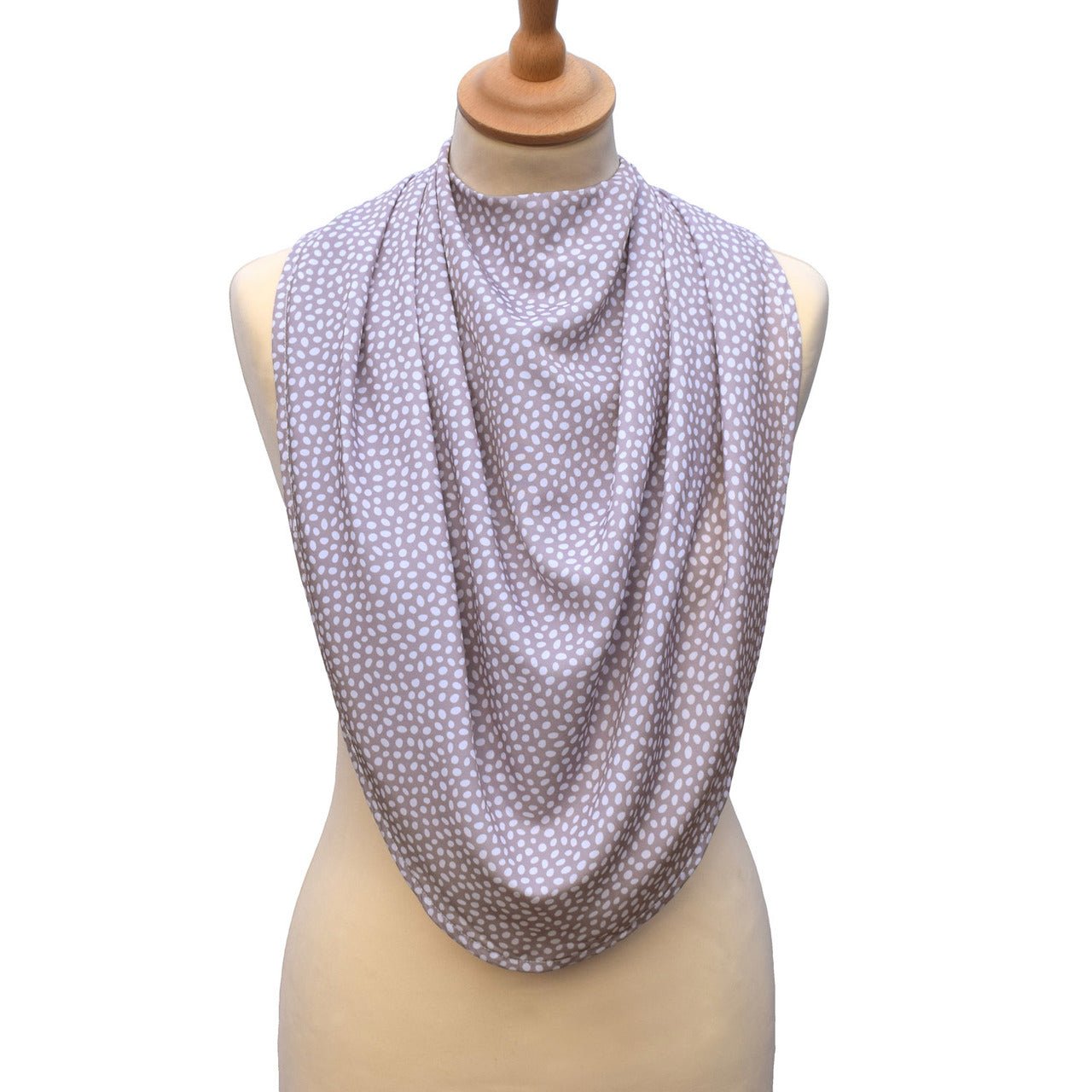 Pashmina Scarf Style Clothing Protector - Grey Dot - Baby&More