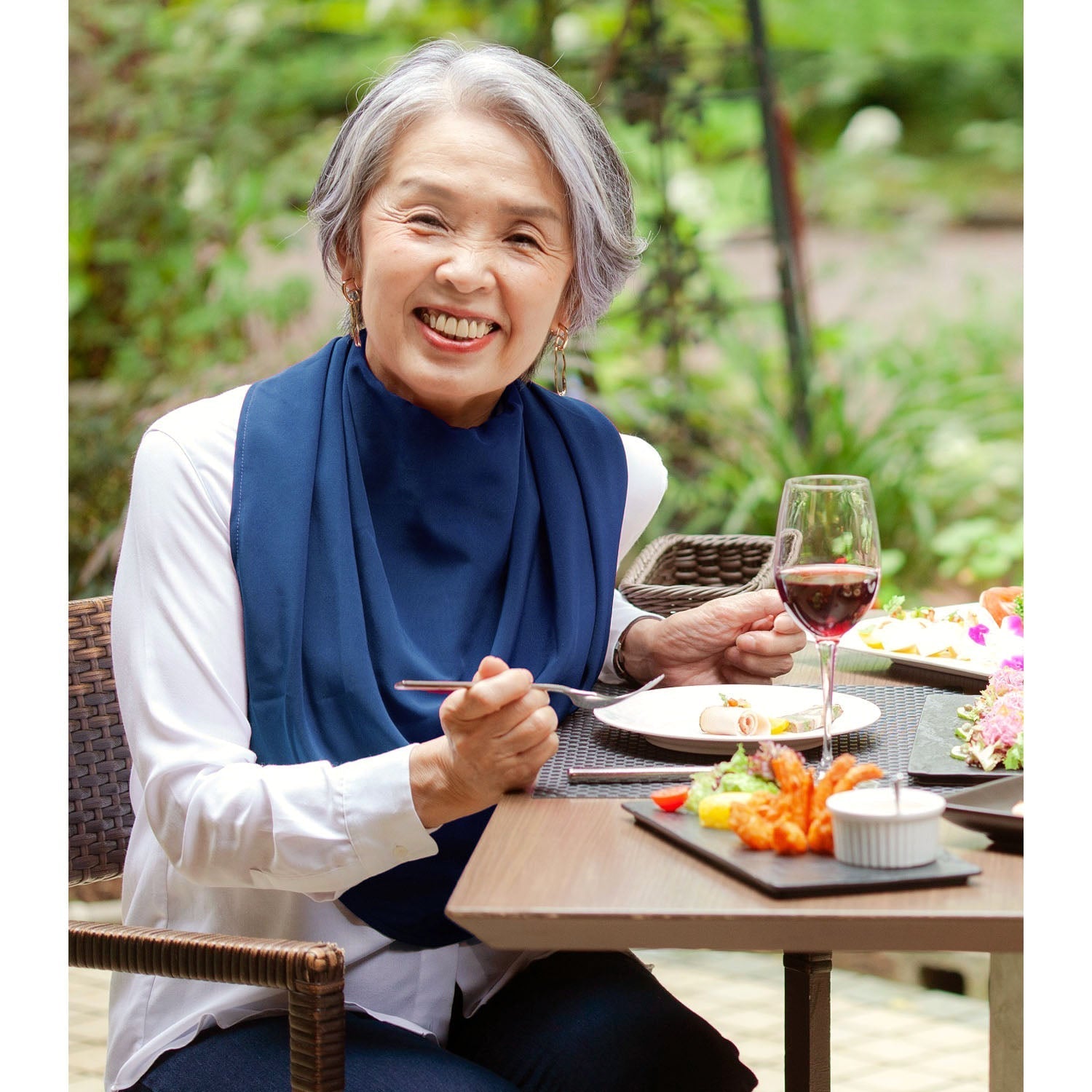 Pashmina Scarf Style Clothing Protector - Navy - Baby&More