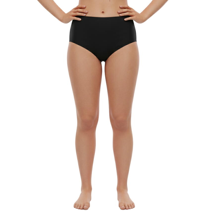 Kes-Vir Women's Period Swim Briefs - Nero