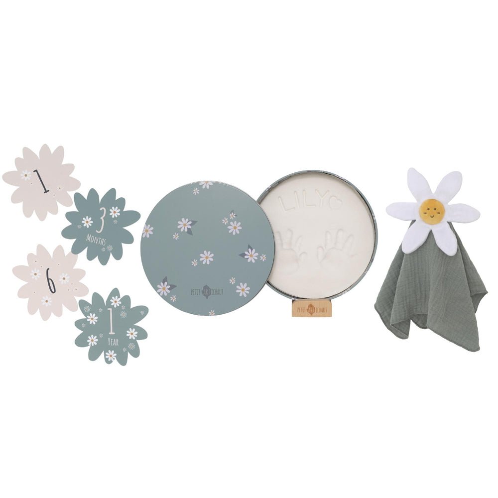 Petit Artichaut Baby Birth Keepsake Set - Daisy Blue - Baby&More