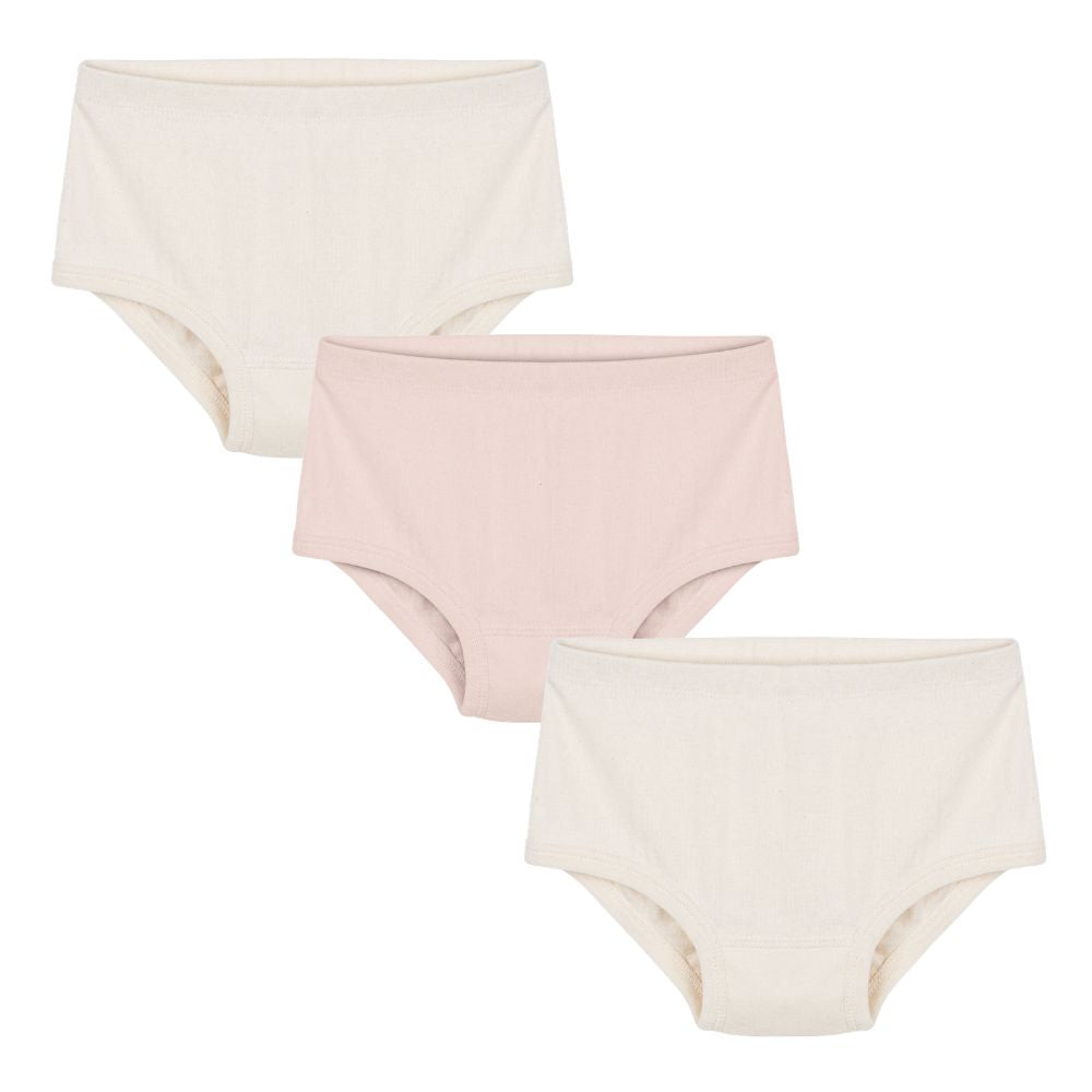 Eczema Clothing Girls Organic Briefs - 3 Pack