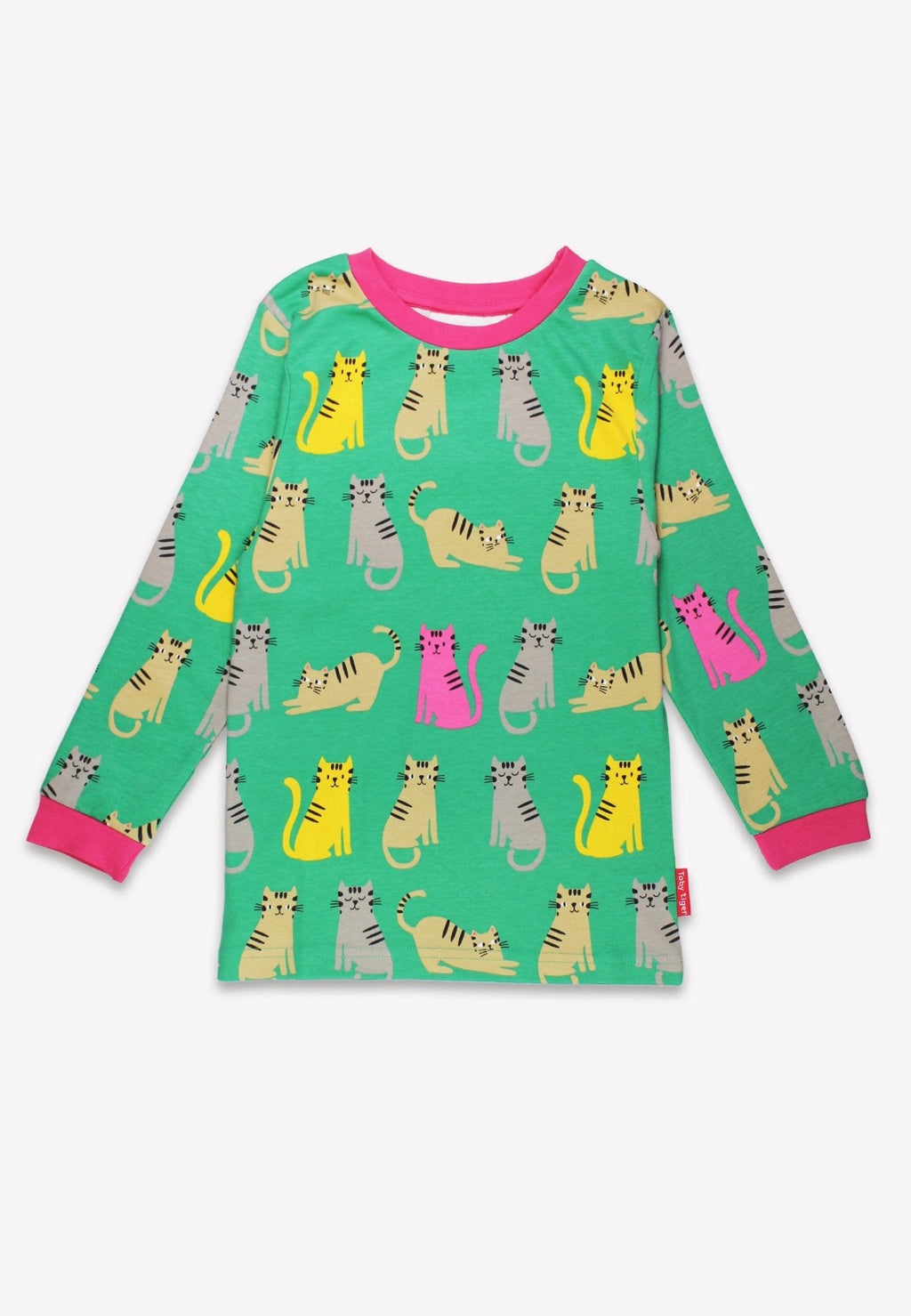 Organic Pyjamas - Kitten Print
