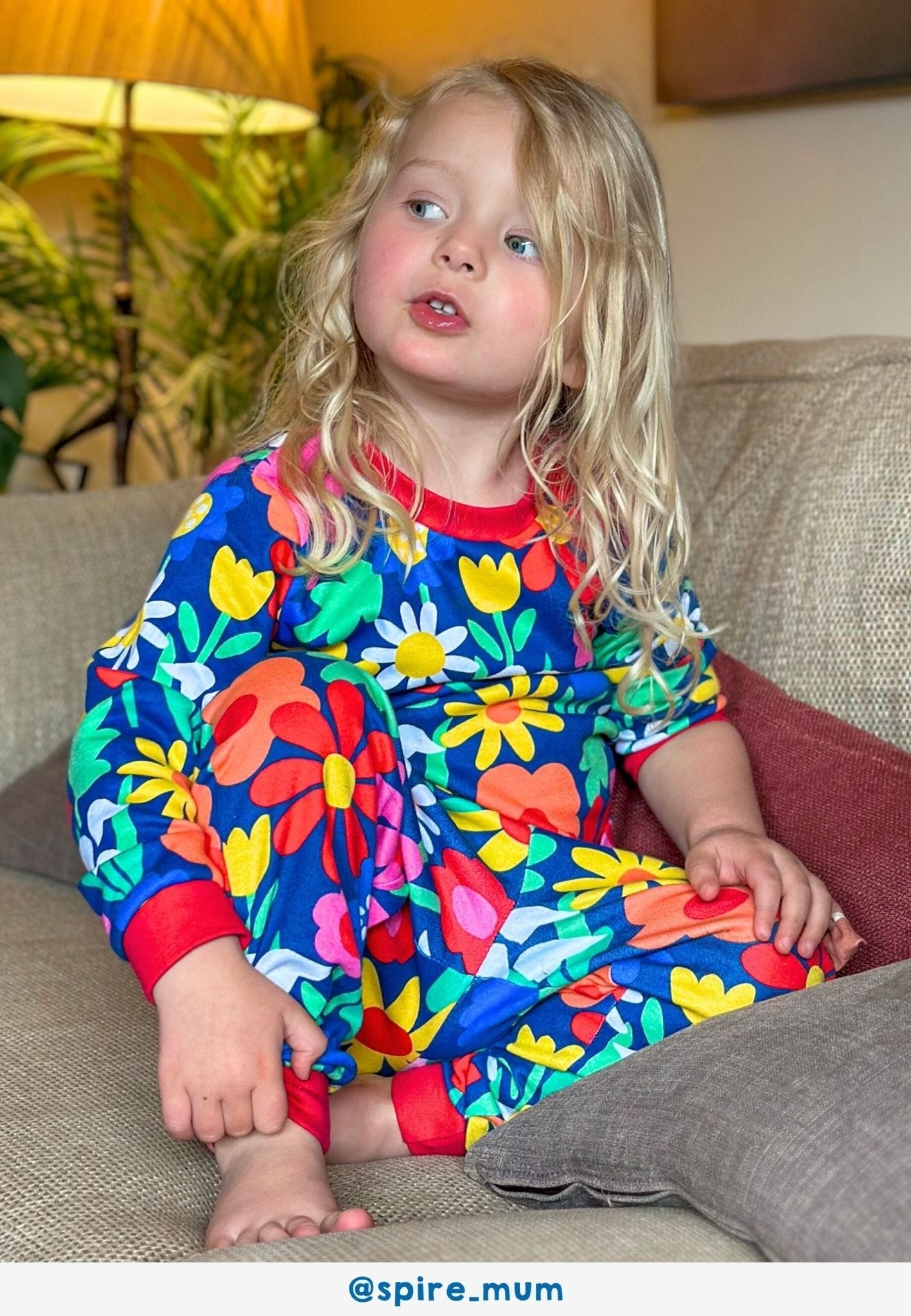 Toby Tiger Organic Pyjamas - Bold Floral Print