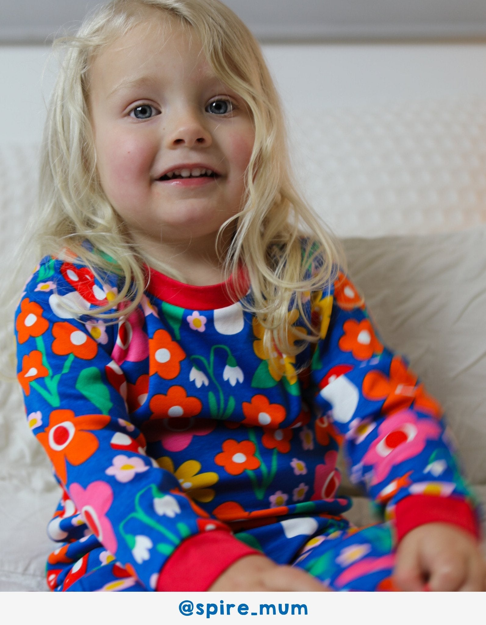 Toby Tiger Organic Pyjamas - Floral Mushroom Print