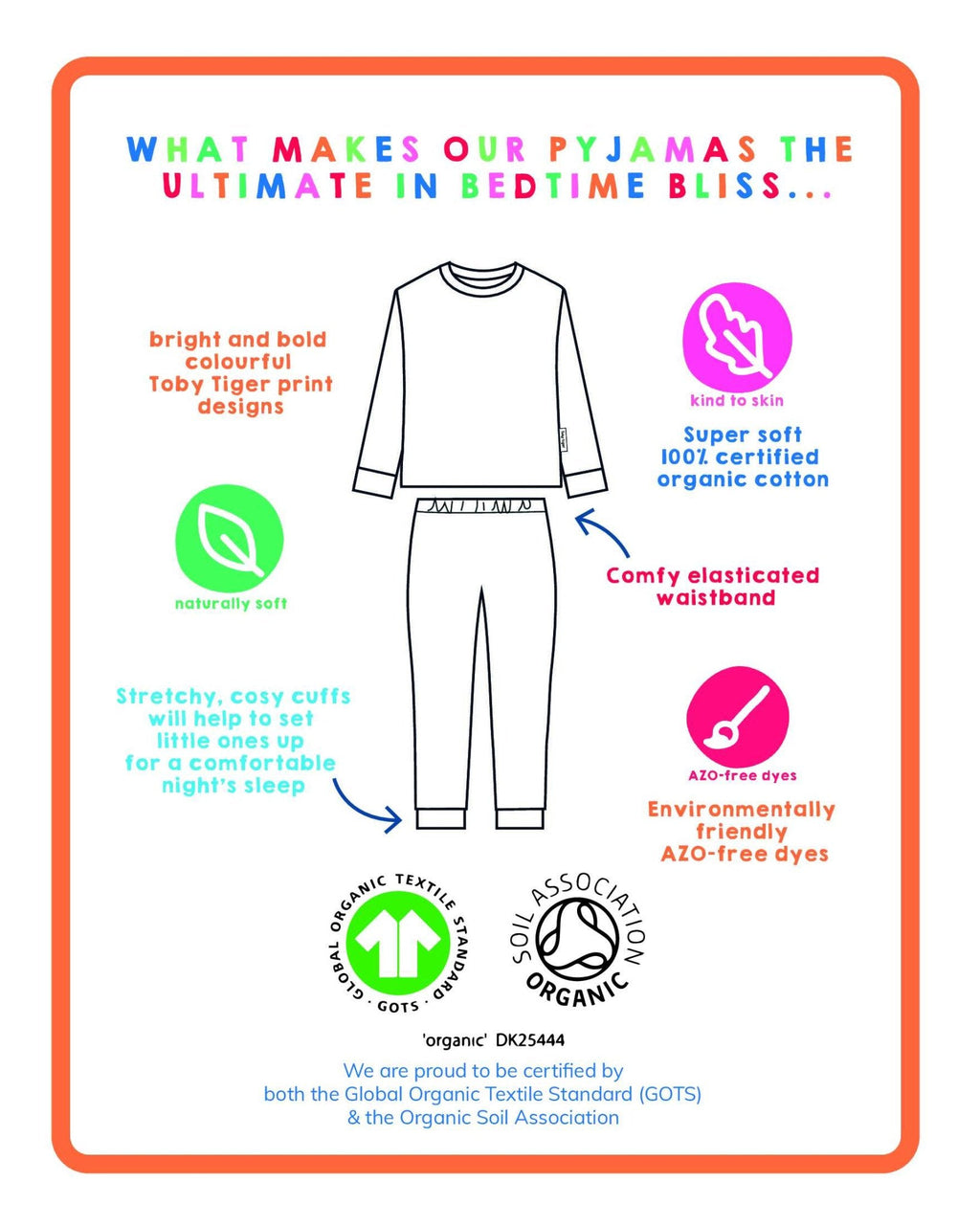 Organic Pyjamas - Transport Print