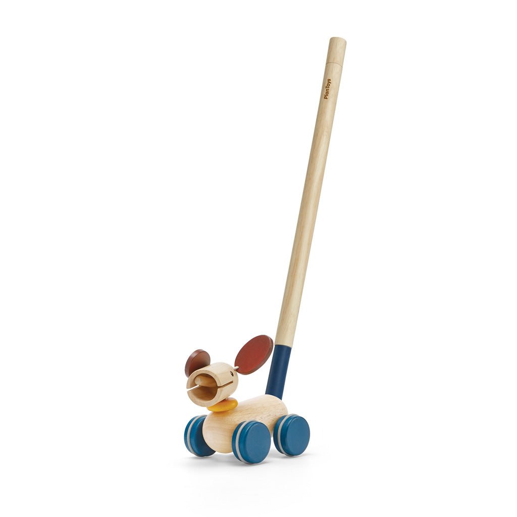 PlanToys Push & Pull Wooden Puppy - Baby&More
