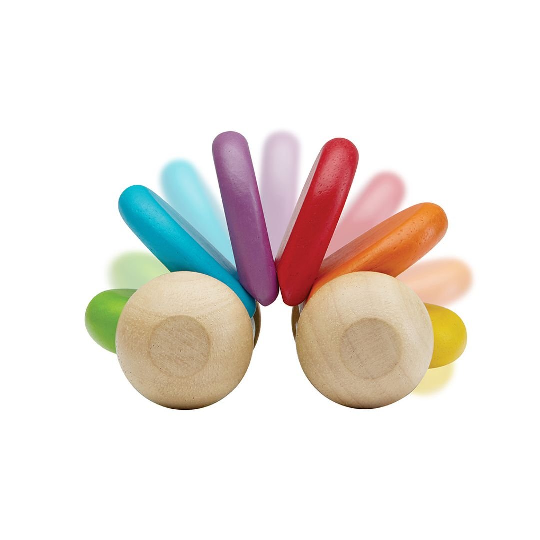 PlanToys Wooden Rainbow Car Toy - Baby&More