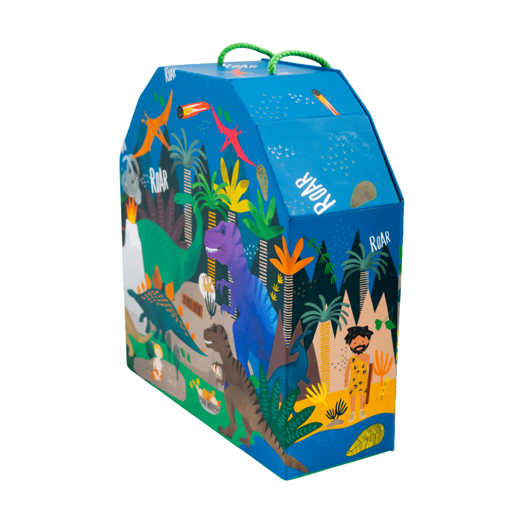 Playbox With Wooden Pieces - Dinosaur - Baby&More