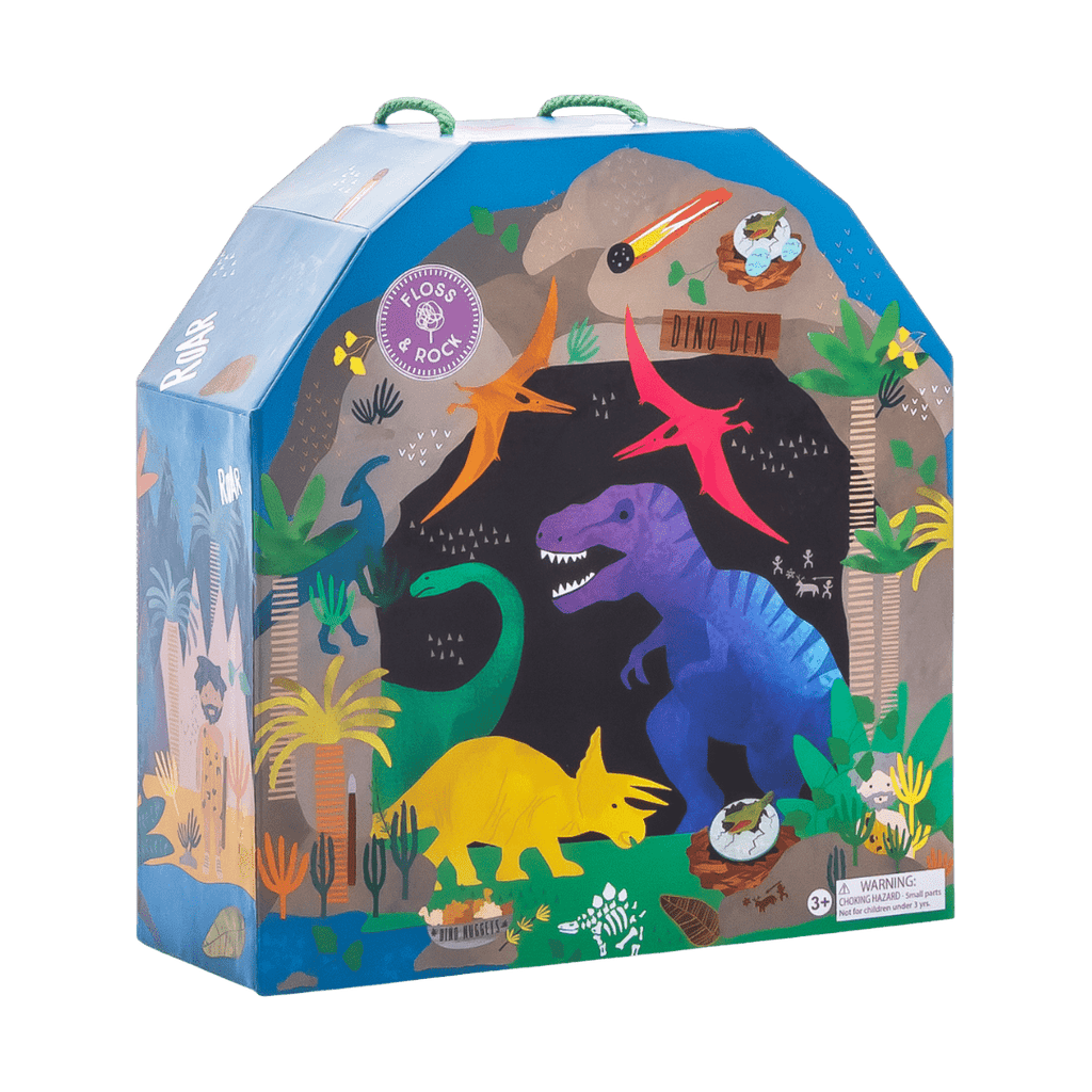 Playbox With Wooden Pieces - Dinosaur - Baby&More