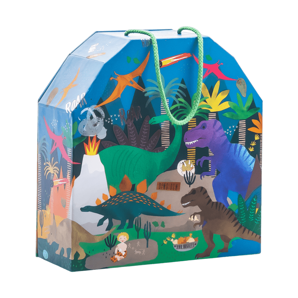 Playbox With Wooden Pieces - Dinosaur - Baby&More