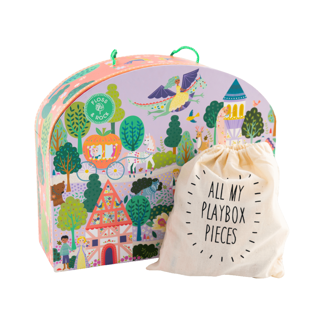 Playbox With Wooden Pieces - Fairy Tale - Baby&More