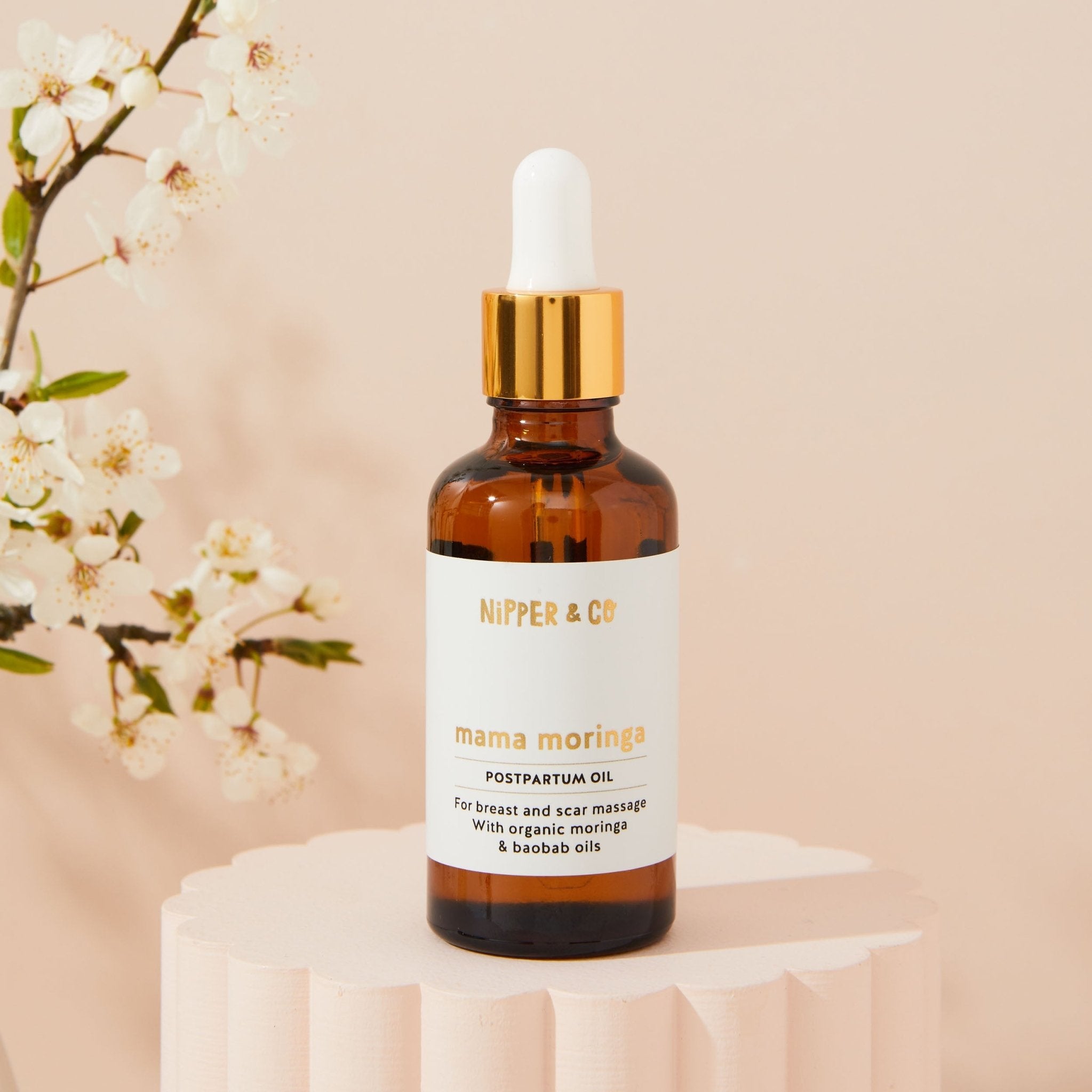 Postpartum Oil for Scar and Breast Massage, with Precious Moringa & Baobab - Baby&More