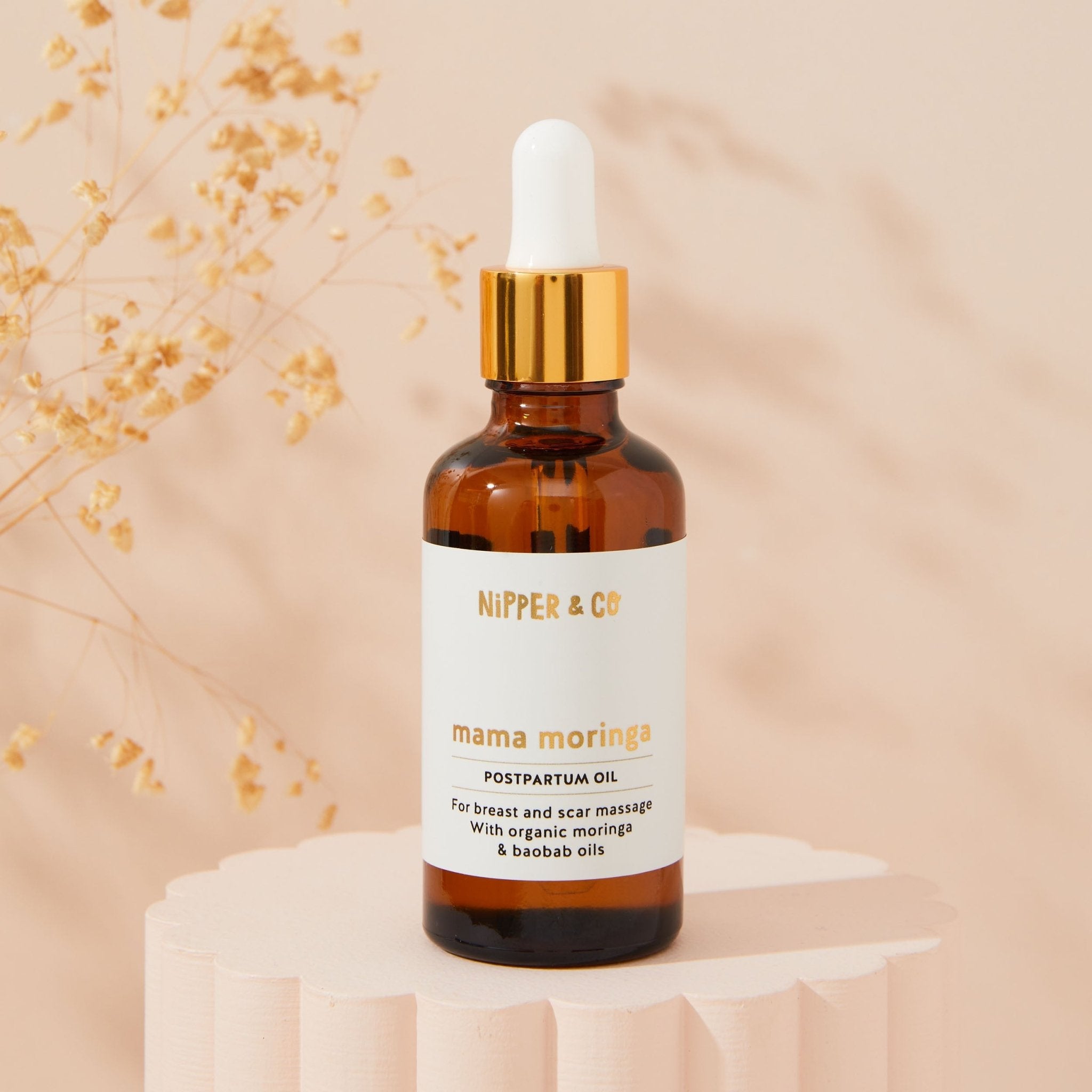 Postpartum Oil for Scar and Breast Massage, with Precious Moringa & Baobab - Baby&More