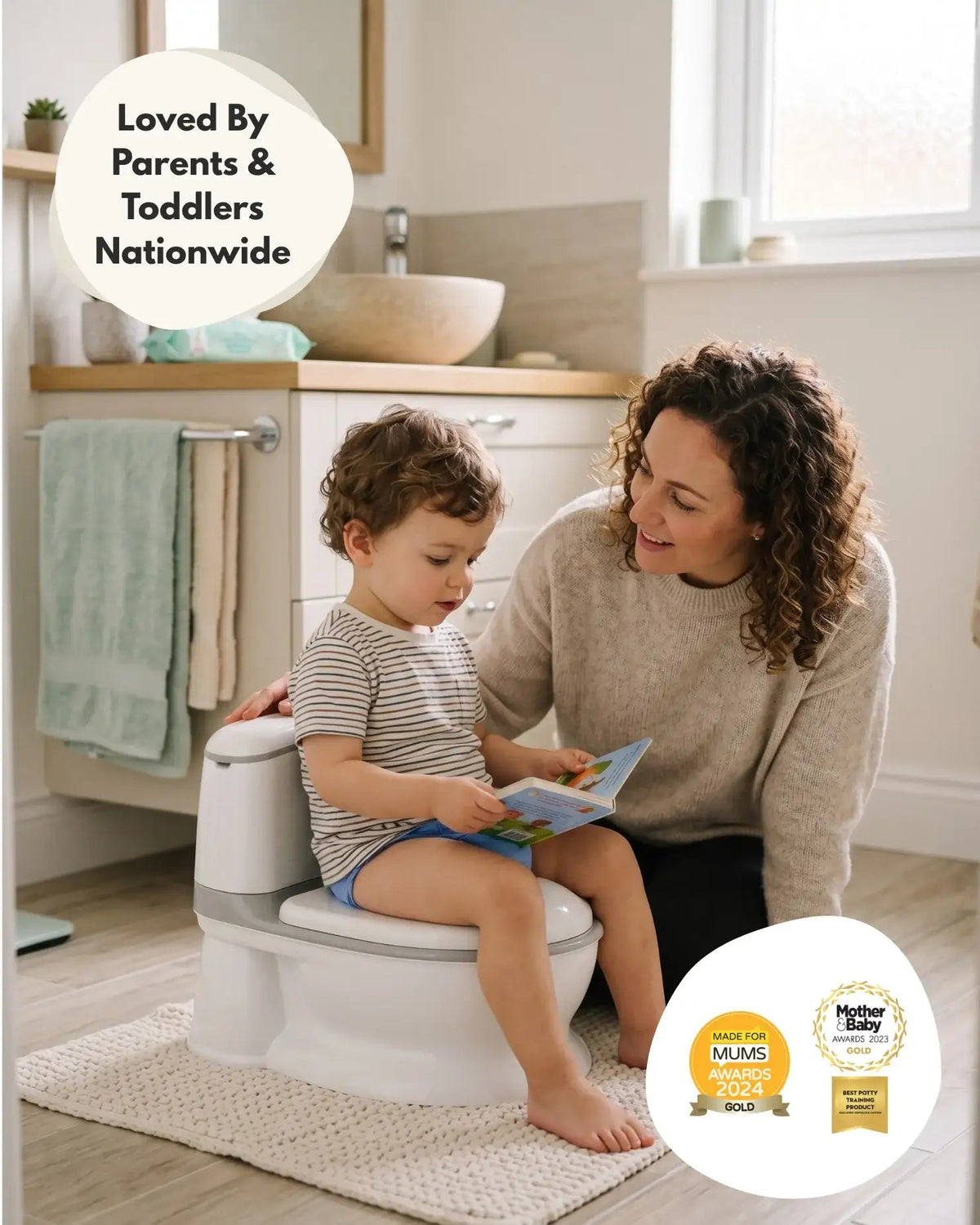 Pote Pals My First WC Potty - Grey - Baby&More