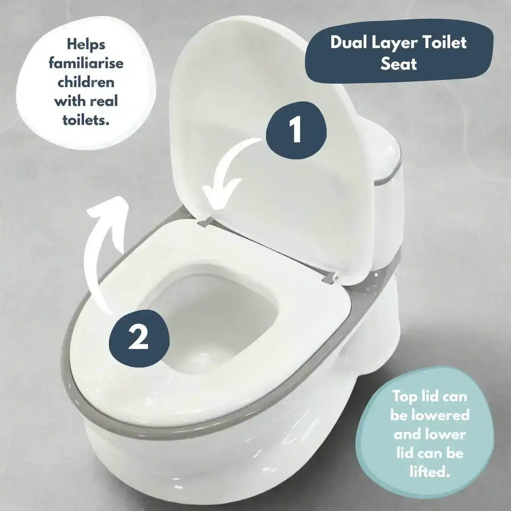 Pote Pals My First WC Potty - Grey - Baby&More