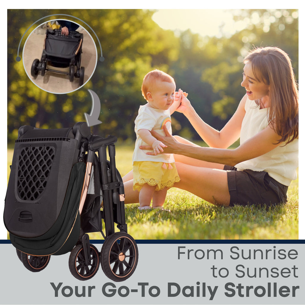 Lejoux+ Baby Pram Stroller Pushchair - 0 Months +