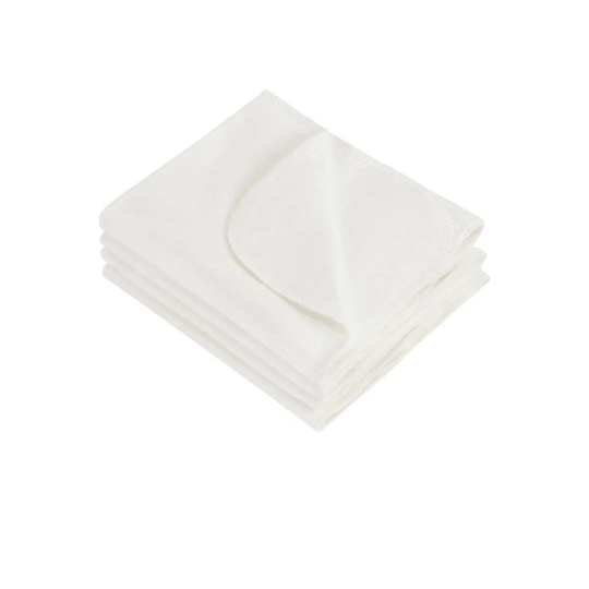 PrimaCotton - White Organic Burp Cloths - Pack of 4 - Baby&More