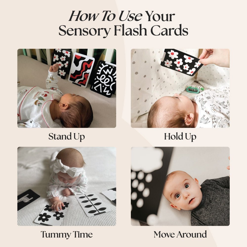 Priya & Peanut 0+ Month Newborn Sensory Cards - Baby&More