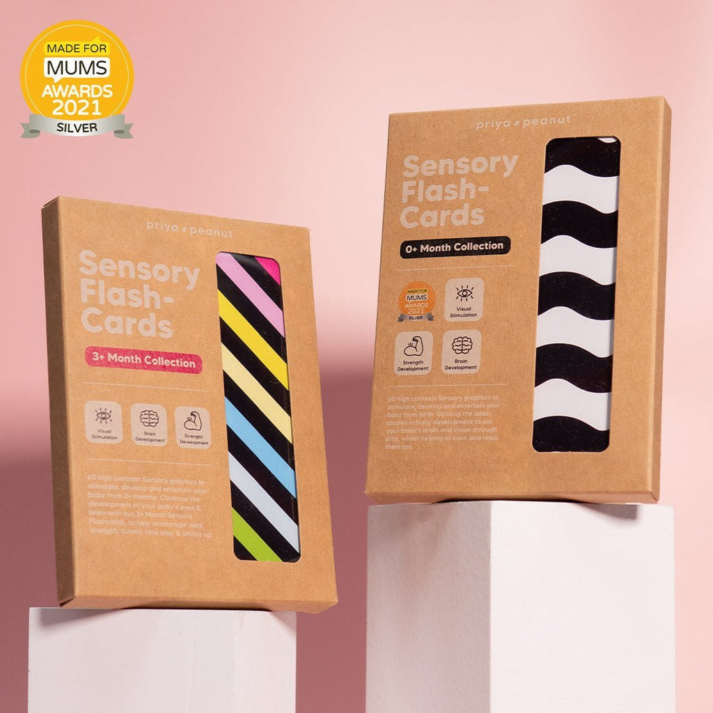 Priya & Peanut 0+ Month Newborn Sensory Cards - Baby&More