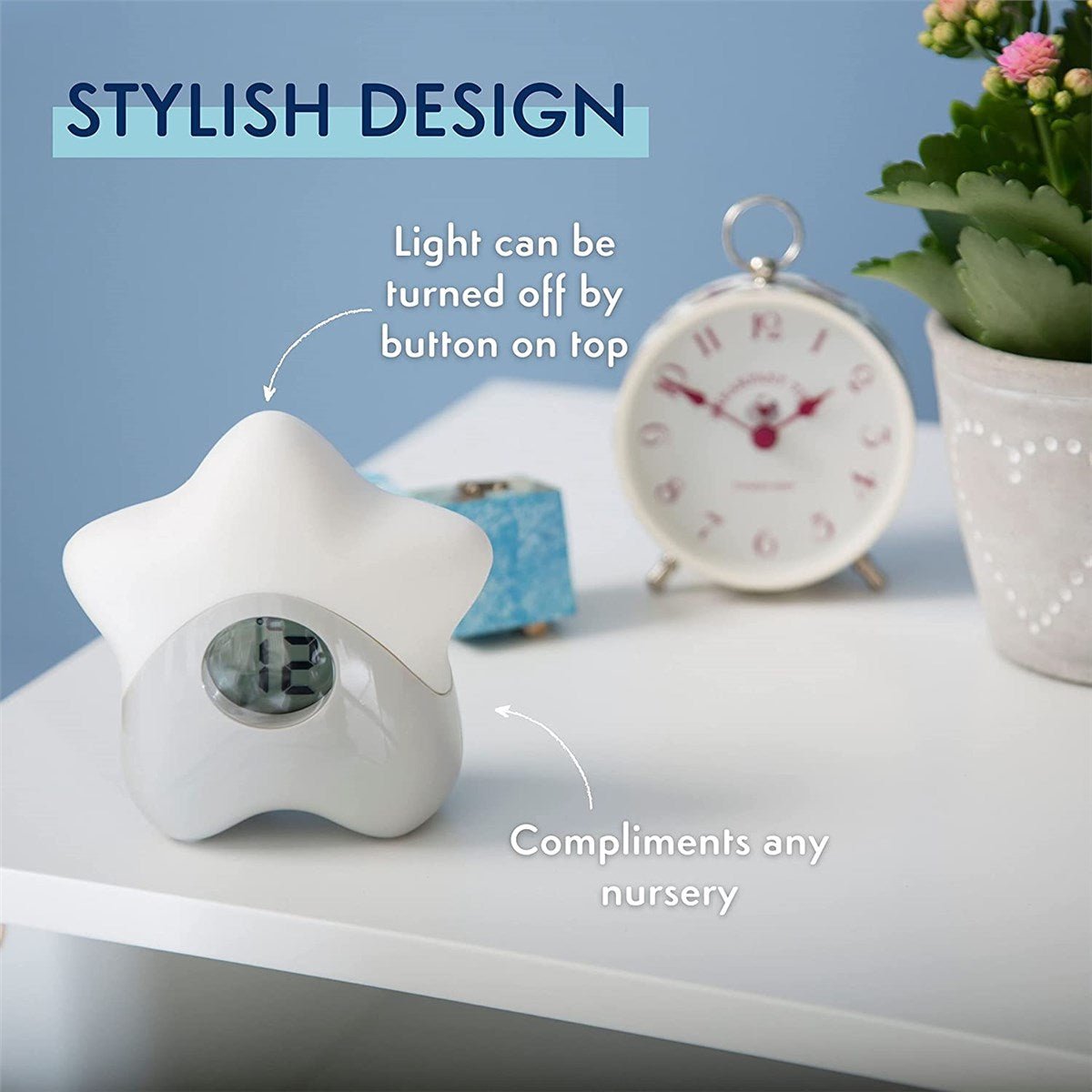 PurFlo Starlight Colour Changing Room Thermometer - Baby&More