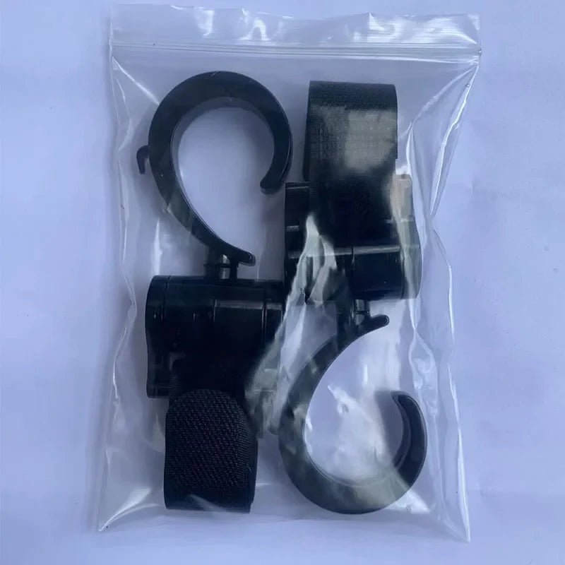 Pushchair Bag Hooks - Black - 2 Pack - Baby&More