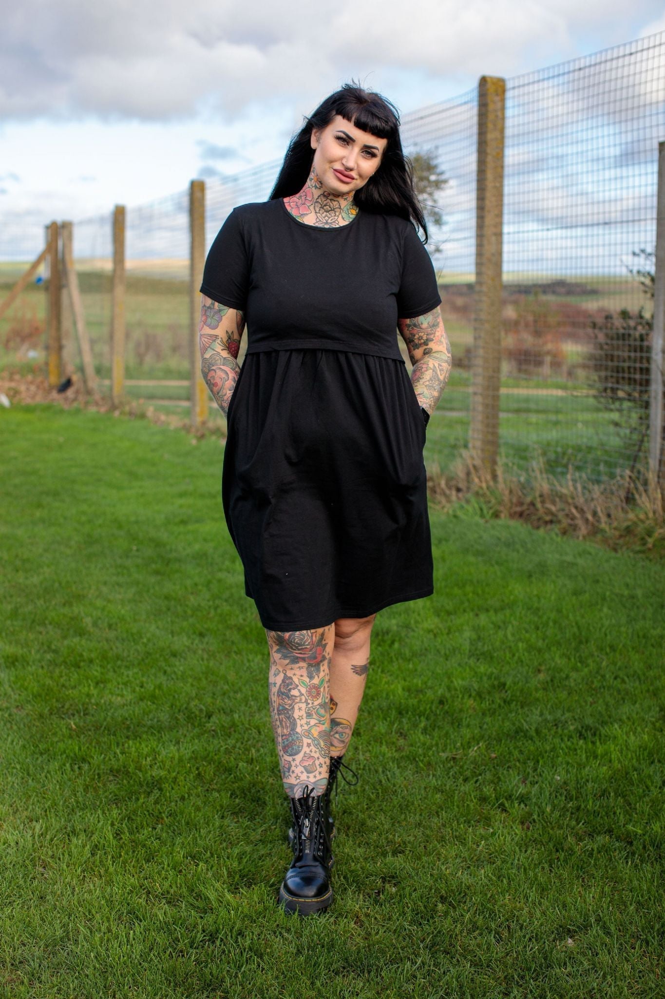 The Breastfeeding Skater Dress - Rainbow