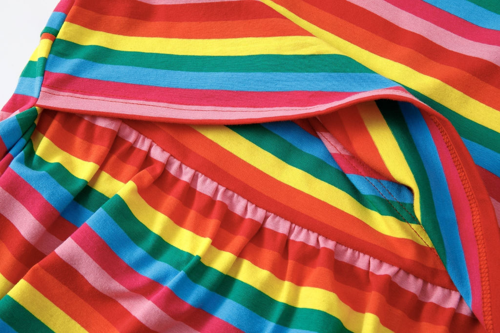 The Breastfeeding Skater Dress - Rainbow