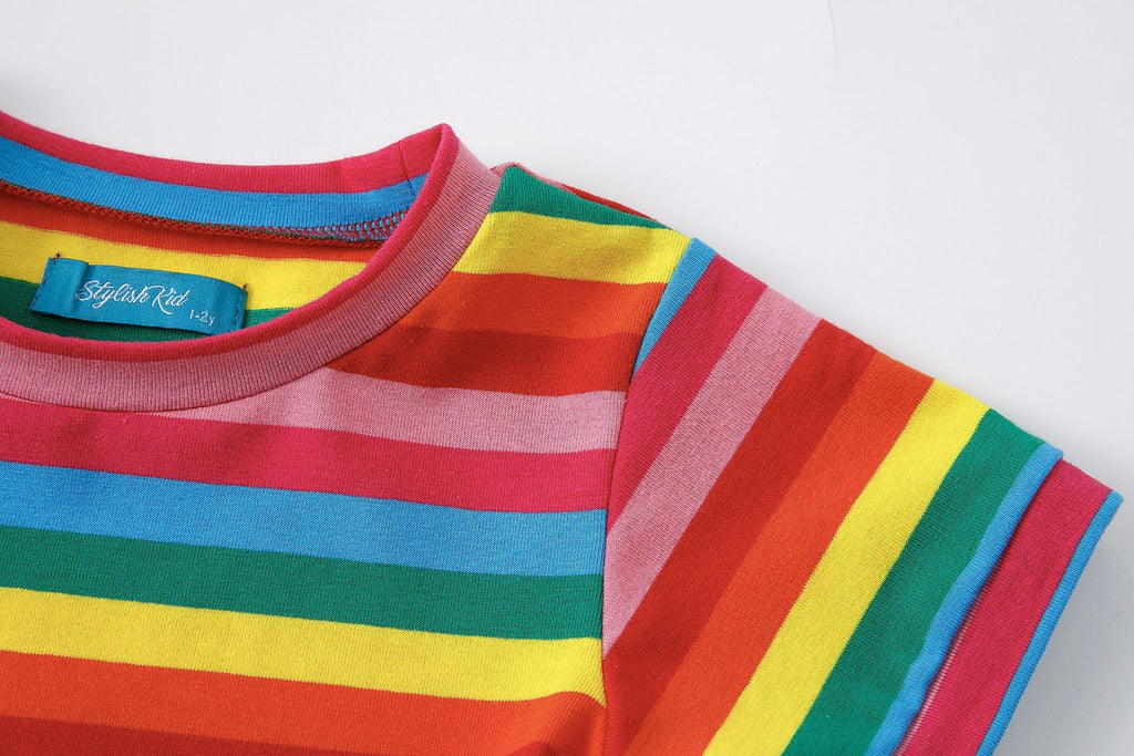 Milkymoon Child's Skater Dress - Rainbow