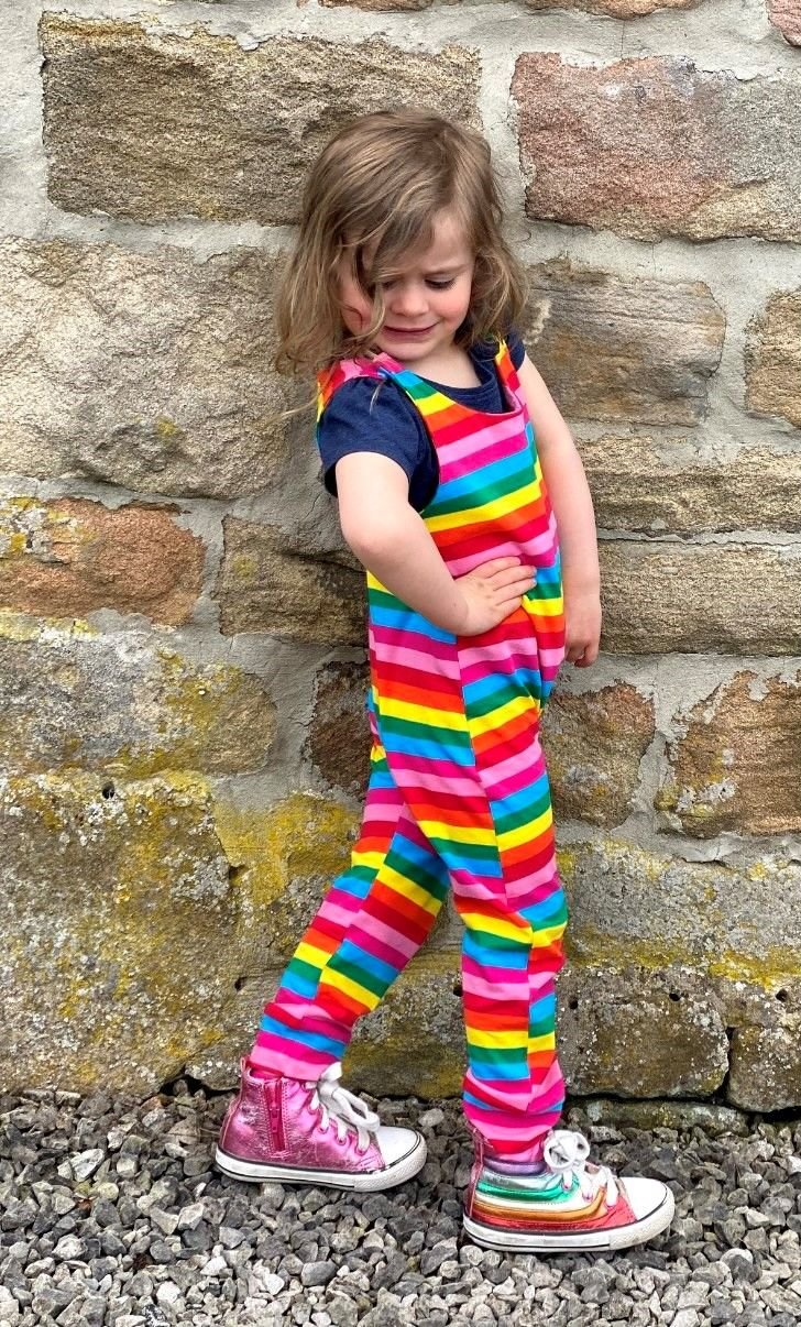 Milkymoon Kids Dungarees - Rainbow