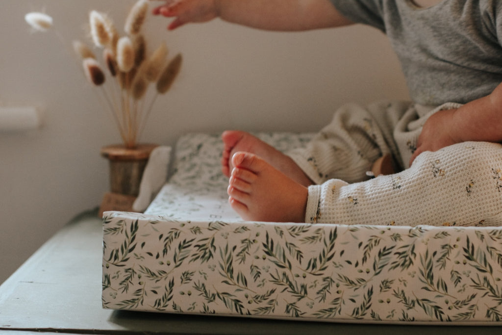 Ralphie Bear Anti Roll Wedge Baby Changing Mat - Willow - Baby&More