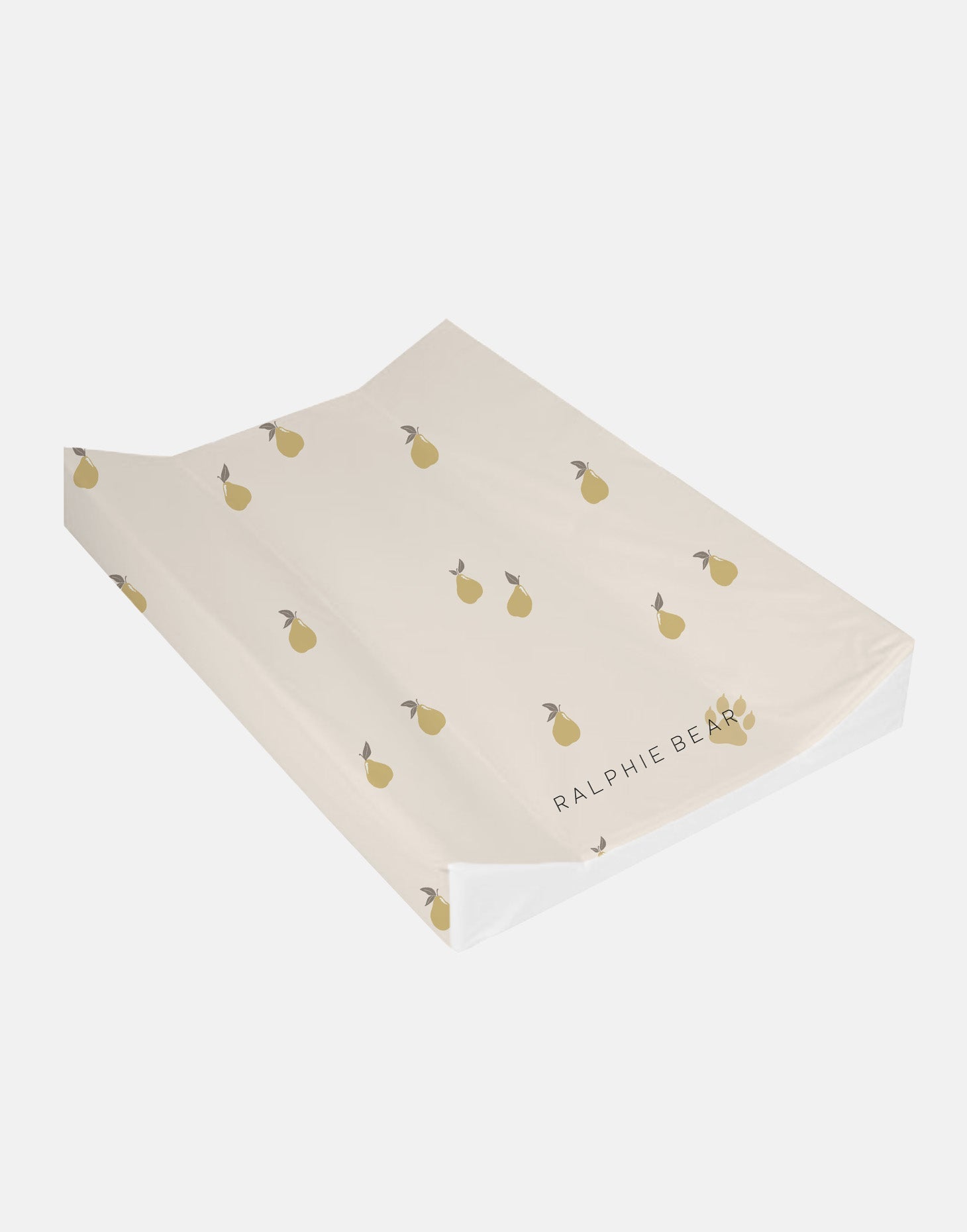 Ralphie Bear Anti Roll Wedge Changing Mat - Pears - Baby&More