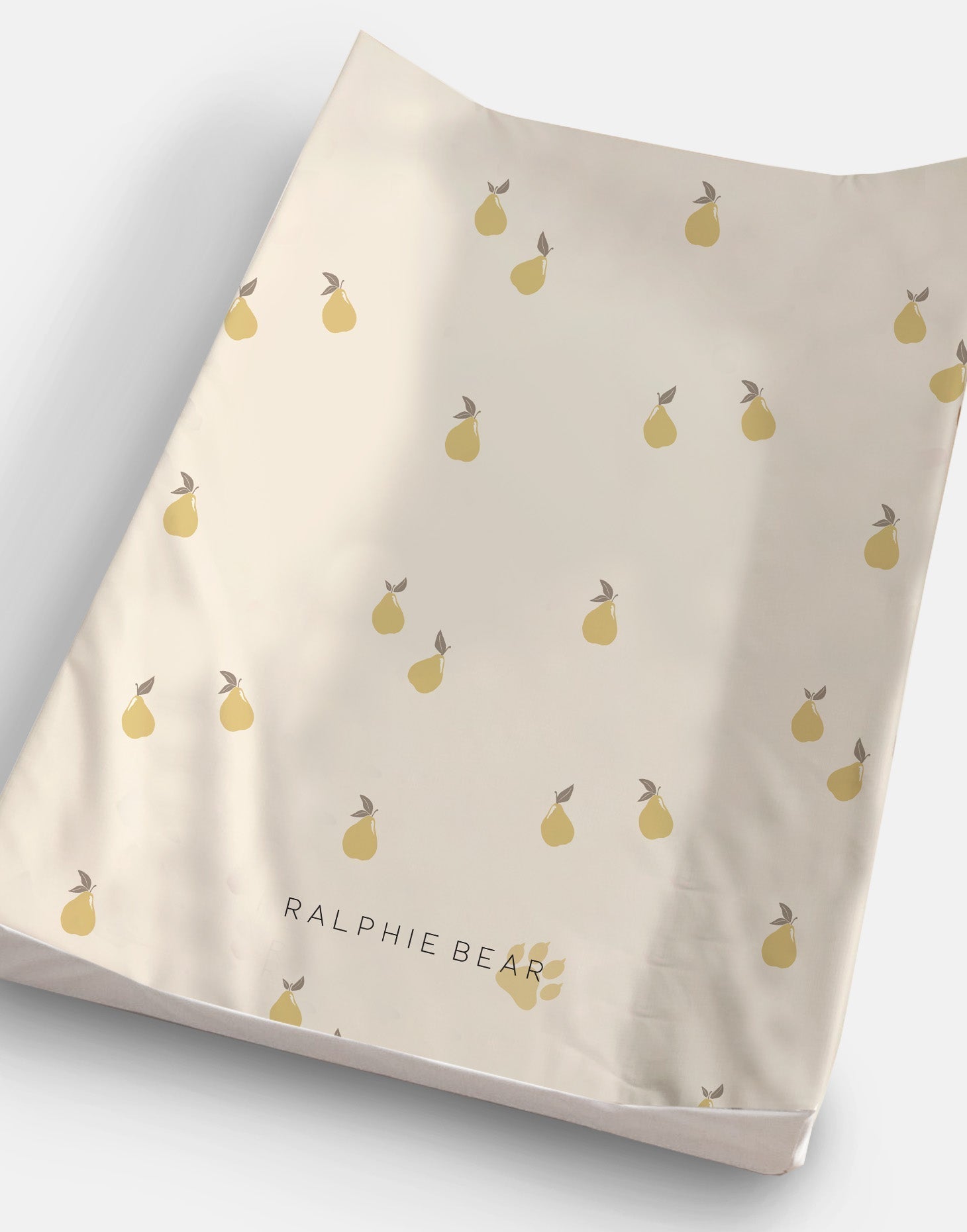 Ralphie Bear Anti Roll Wedge Changing Mat - Pears - Baby&More