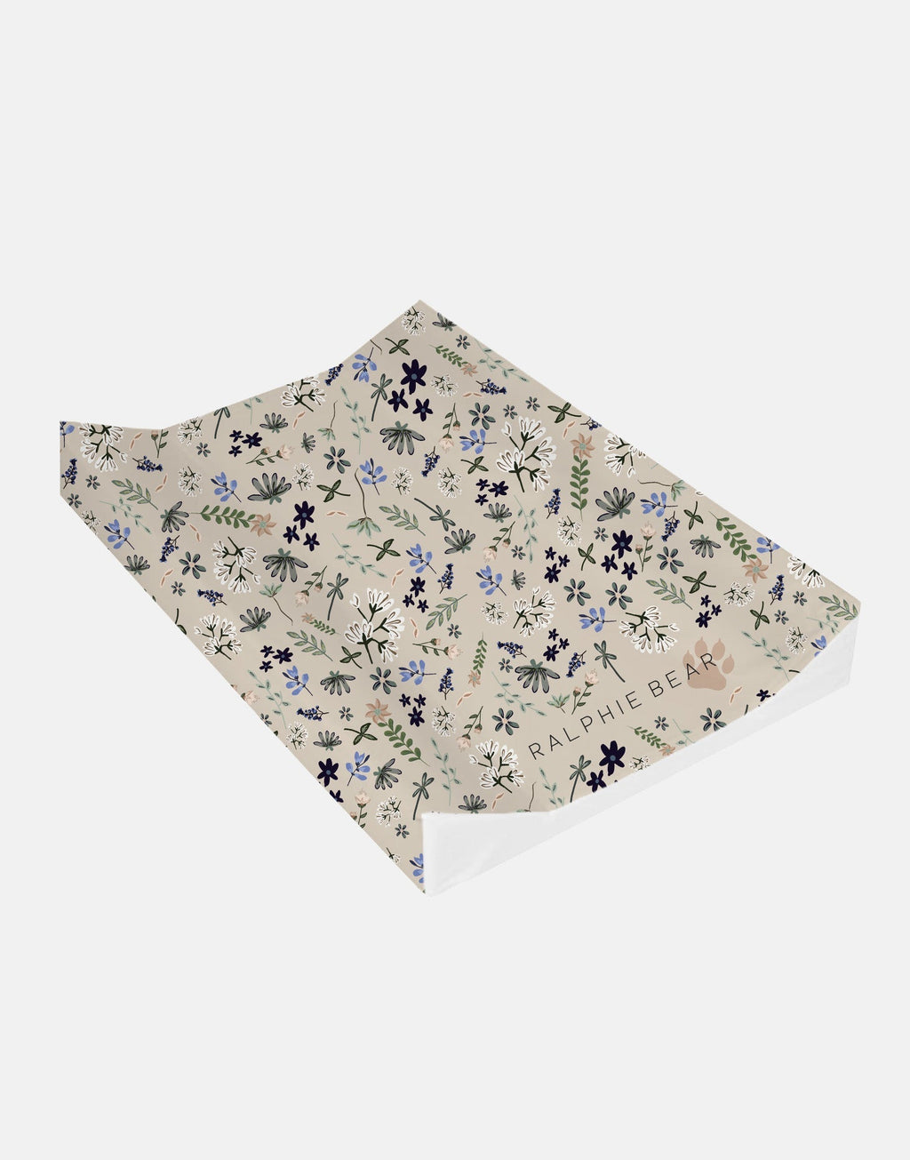Ralphie Bear Anti Roll Wedge Changing Mat - Wildflower Blue - Baby&More