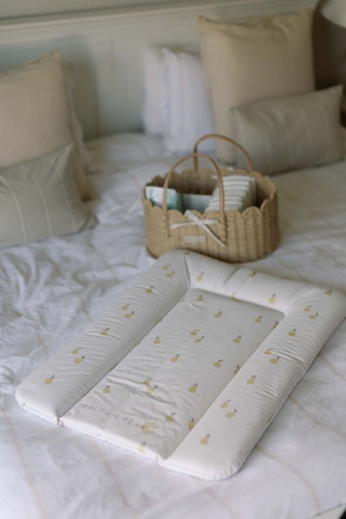Ralphie Bear Comfort Changing Mat - Pears - Baby&More