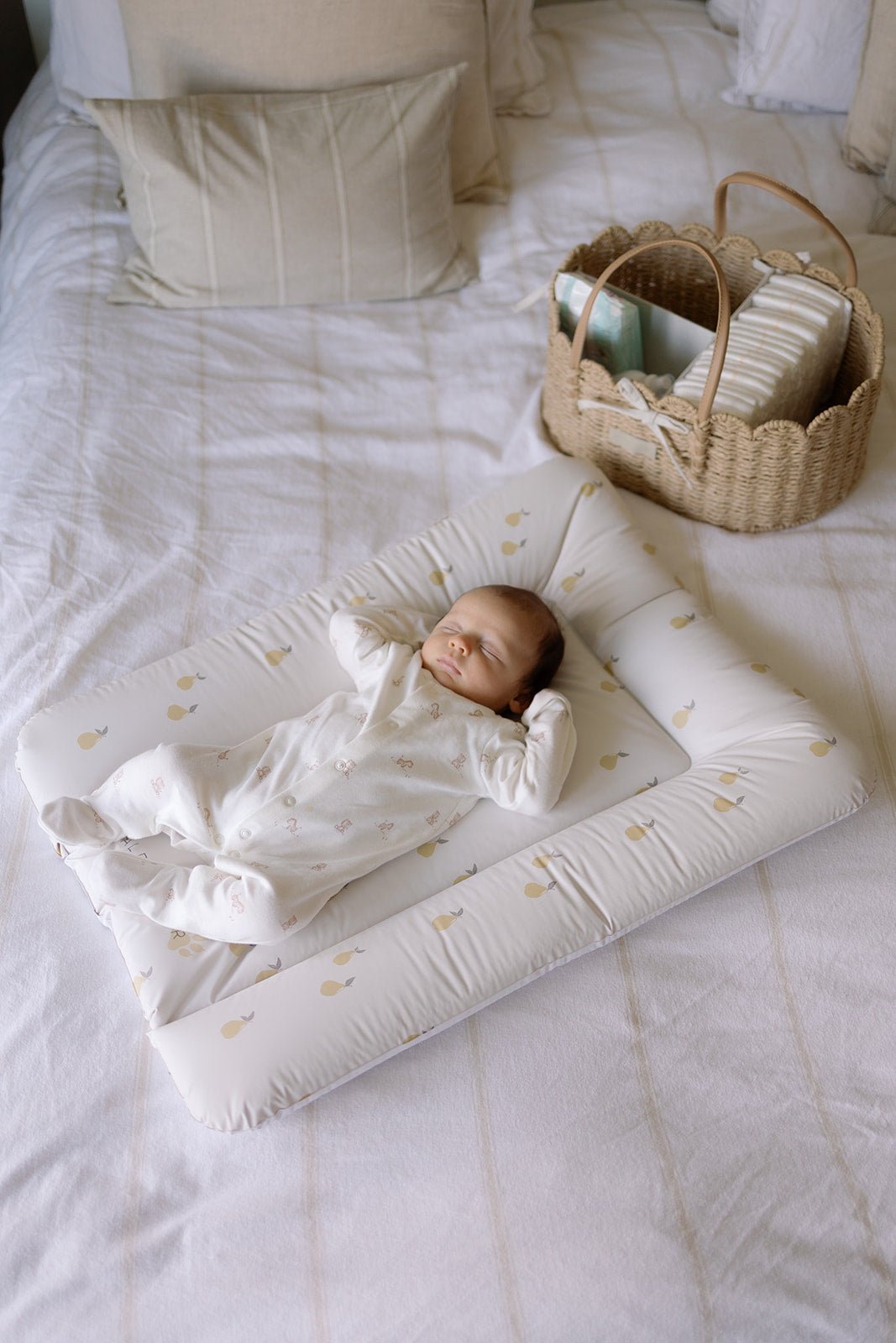 Ralphie Bear Comfort Changing Mat - Pears - Baby&More