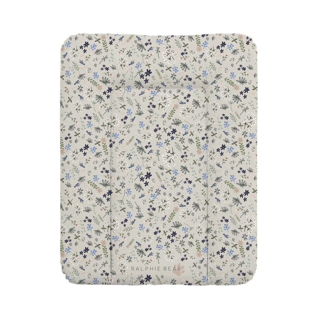 Ralphie Bear Comfort Changing Mat - Wildflower Blue - Baby&More